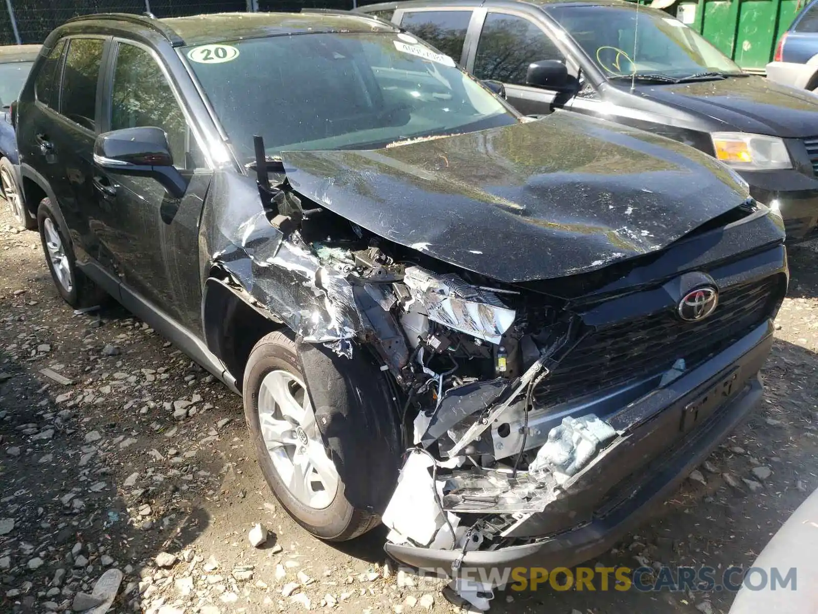 1 Photograph of a damaged car 2T3P1RFV7LC065867 TOYOTA RAV4 2020