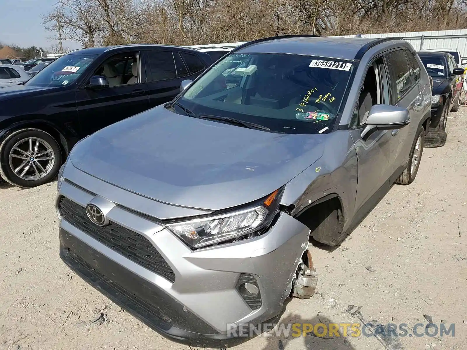 2 Photograph of a damaged car 2T3P1RFV7LC090218 TOYOTA RAV4 2020