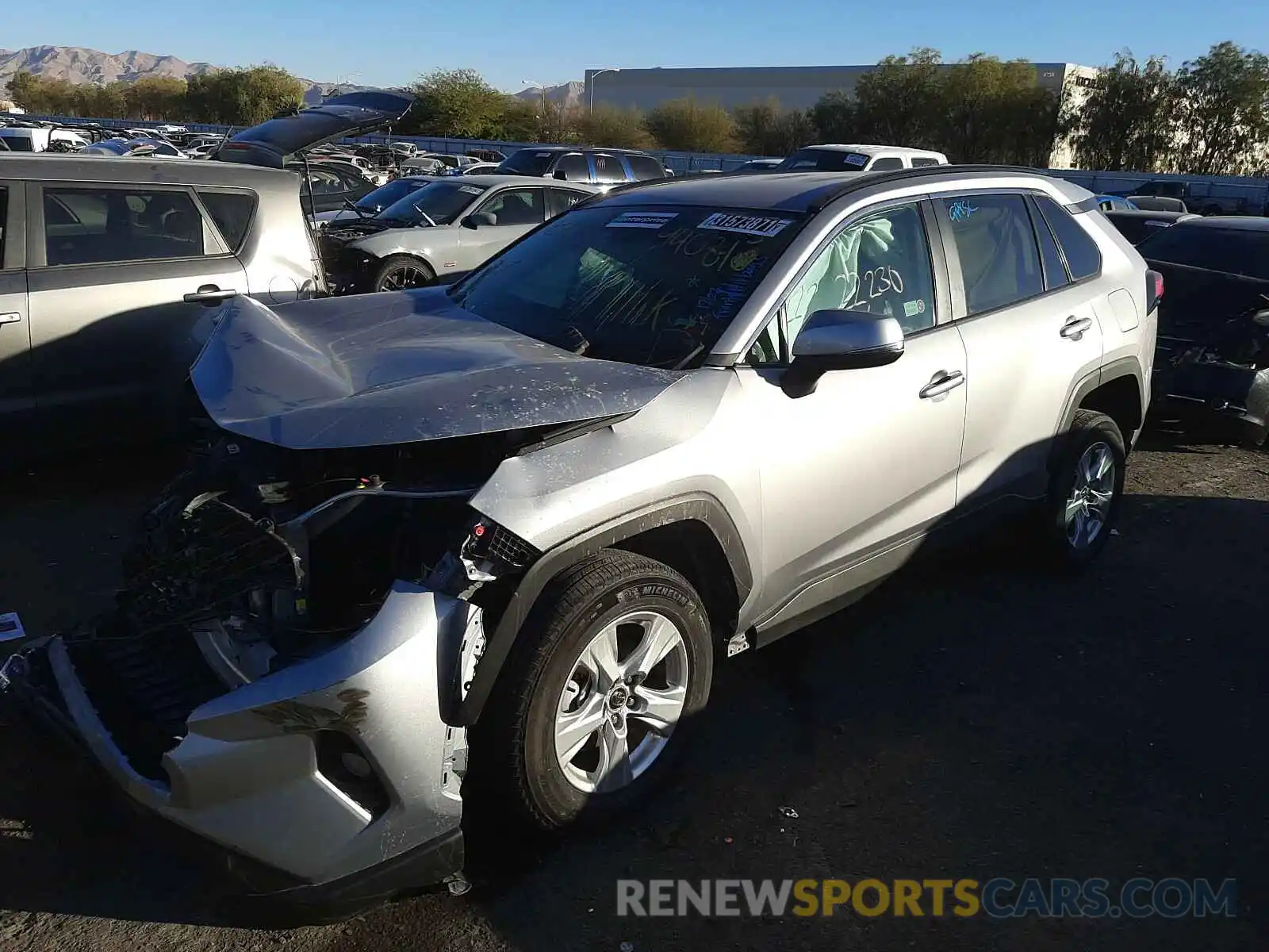 2 Photograph of a damaged car 2T3P1RFV7LC090459 TOYOTA RAV4 2020