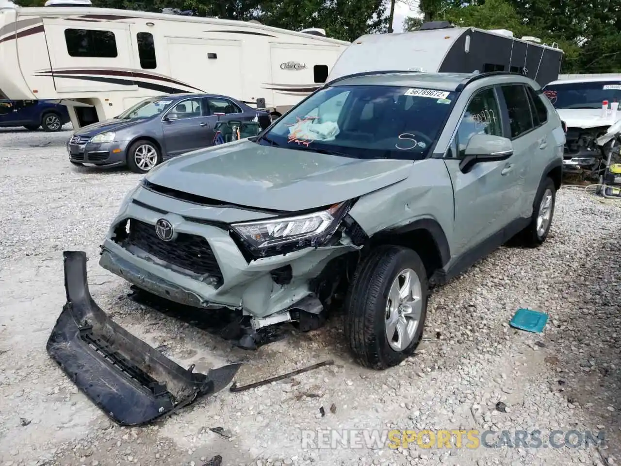 2 Фотография поврежденного автомобиля 2T3P1RFV7LC100021 TOYOTA RAV4 2020