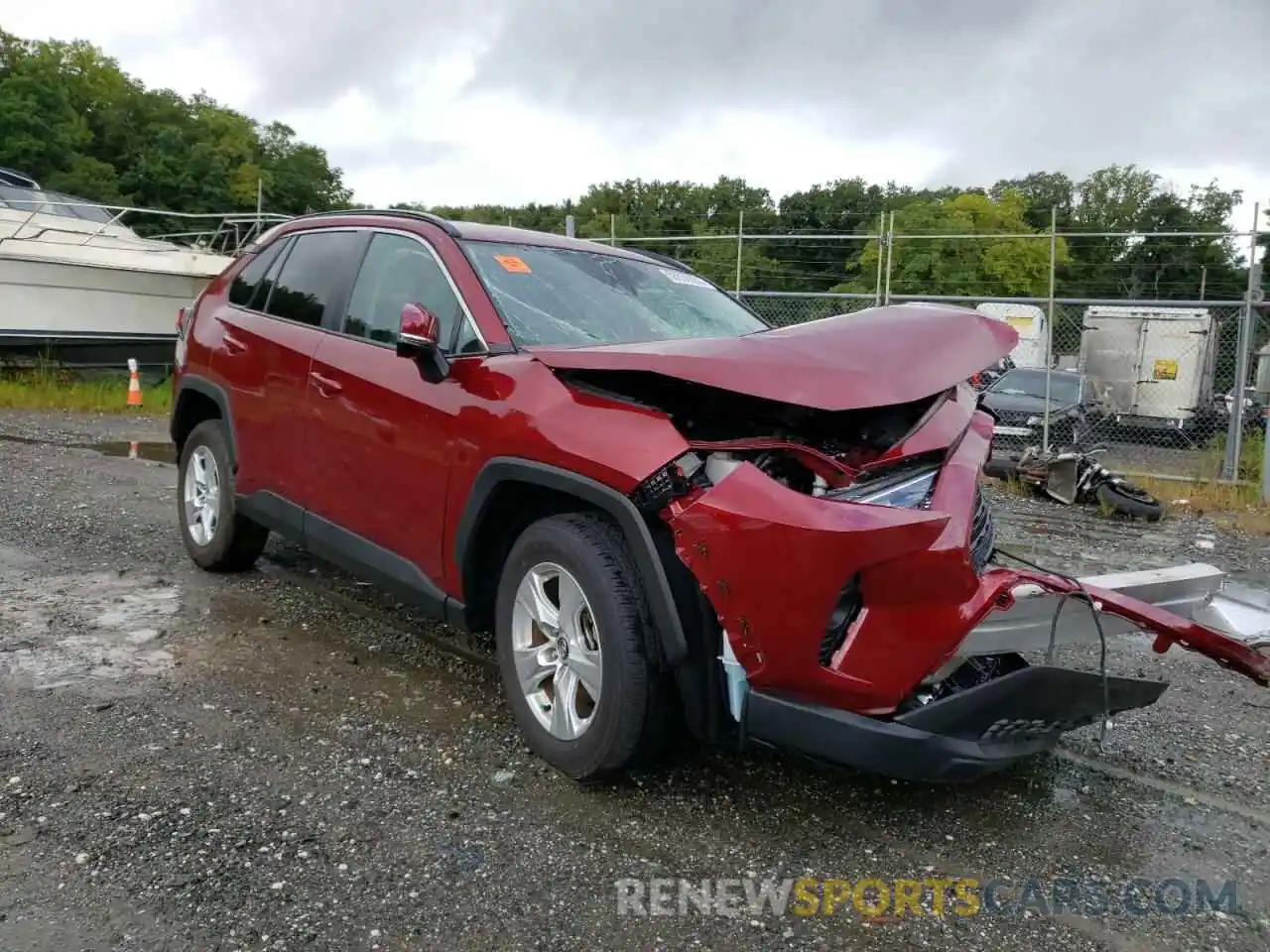 1 Photograph of a damaged car 2T3P1RFV7LW122518 TOYOTA RAV4 2020