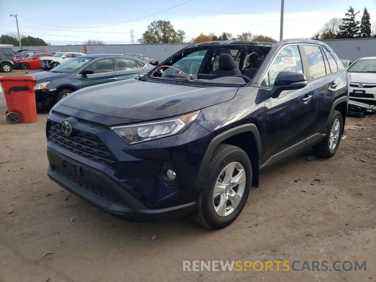 2 Photograph of a damaged car 2T3P1RFV7LW127587 TOYOTA RAV4 2020