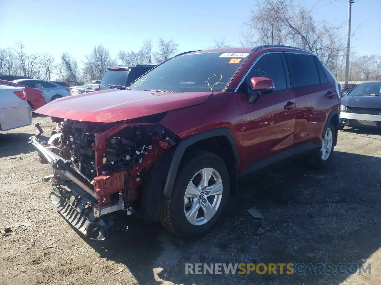 2 Photograph of a damaged car 2T3P1RFV7LW129338 TOYOTA RAV4 2020