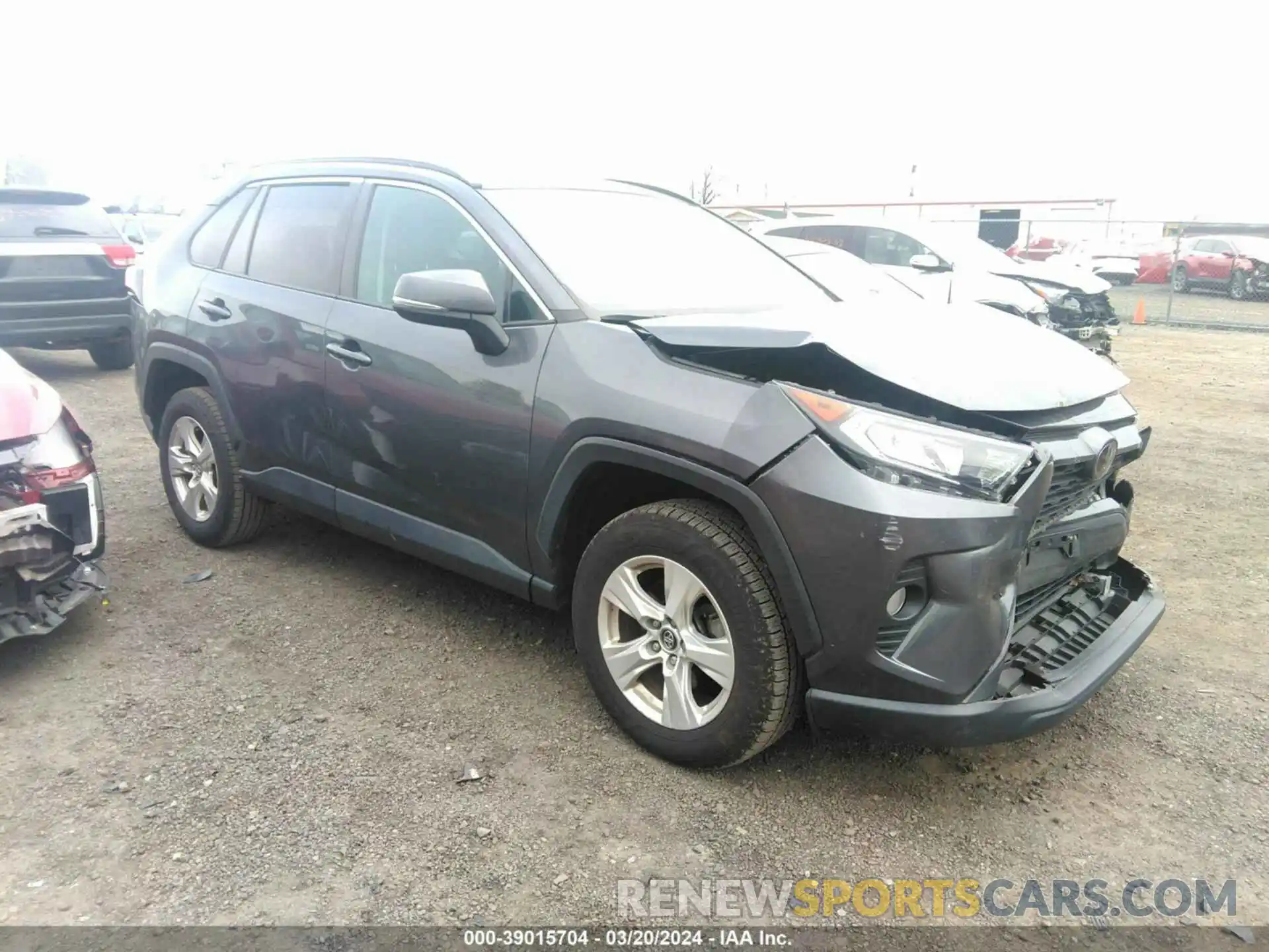 1 Photograph of a damaged car 2T3P1RFV7LW129727 TOYOTA RAV4 2020