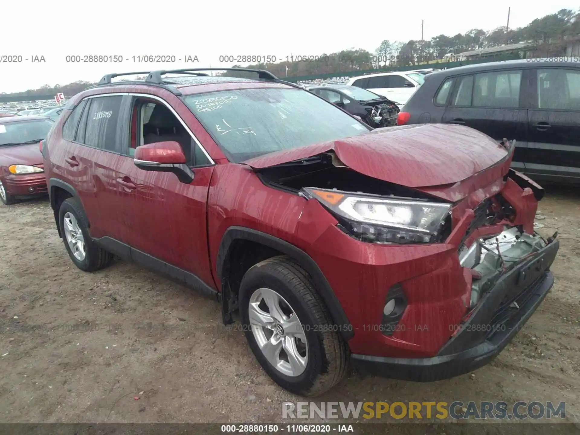 1 Photograph of a damaged car 2T3P1RFV8LC064727 TOYOTA RAV4 2020