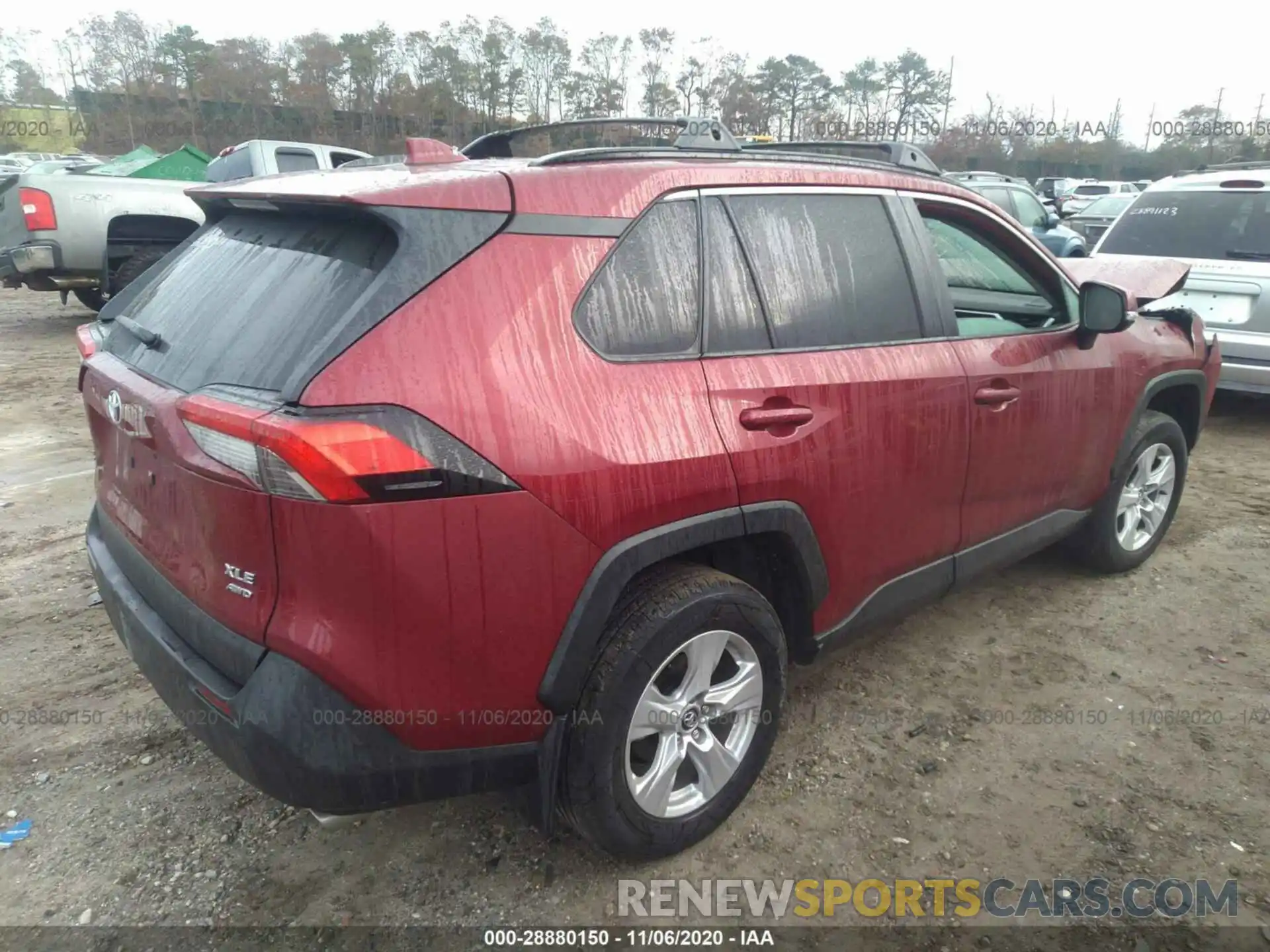 4 Photograph of a damaged car 2T3P1RFV8LC064727 TOYOTA RAV4 2020