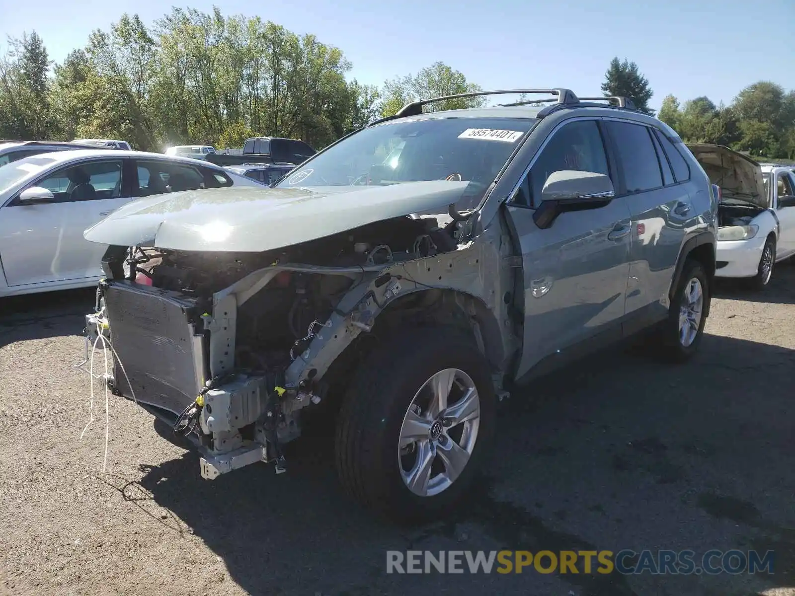 2 Photograph of a damaged car 2T3P1RFV8LC069085 TOYOTA RAV4 2020