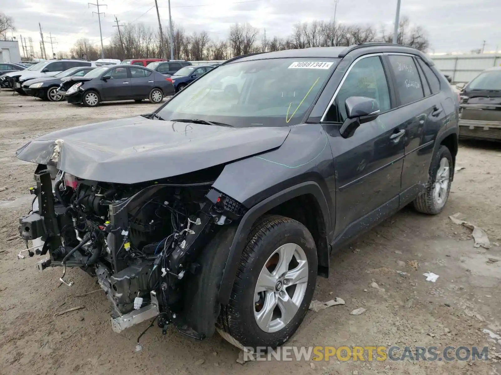 2 Photograph of a damaged car 2T3P1RFV8LC111691 TOYOTA RAV4 2020