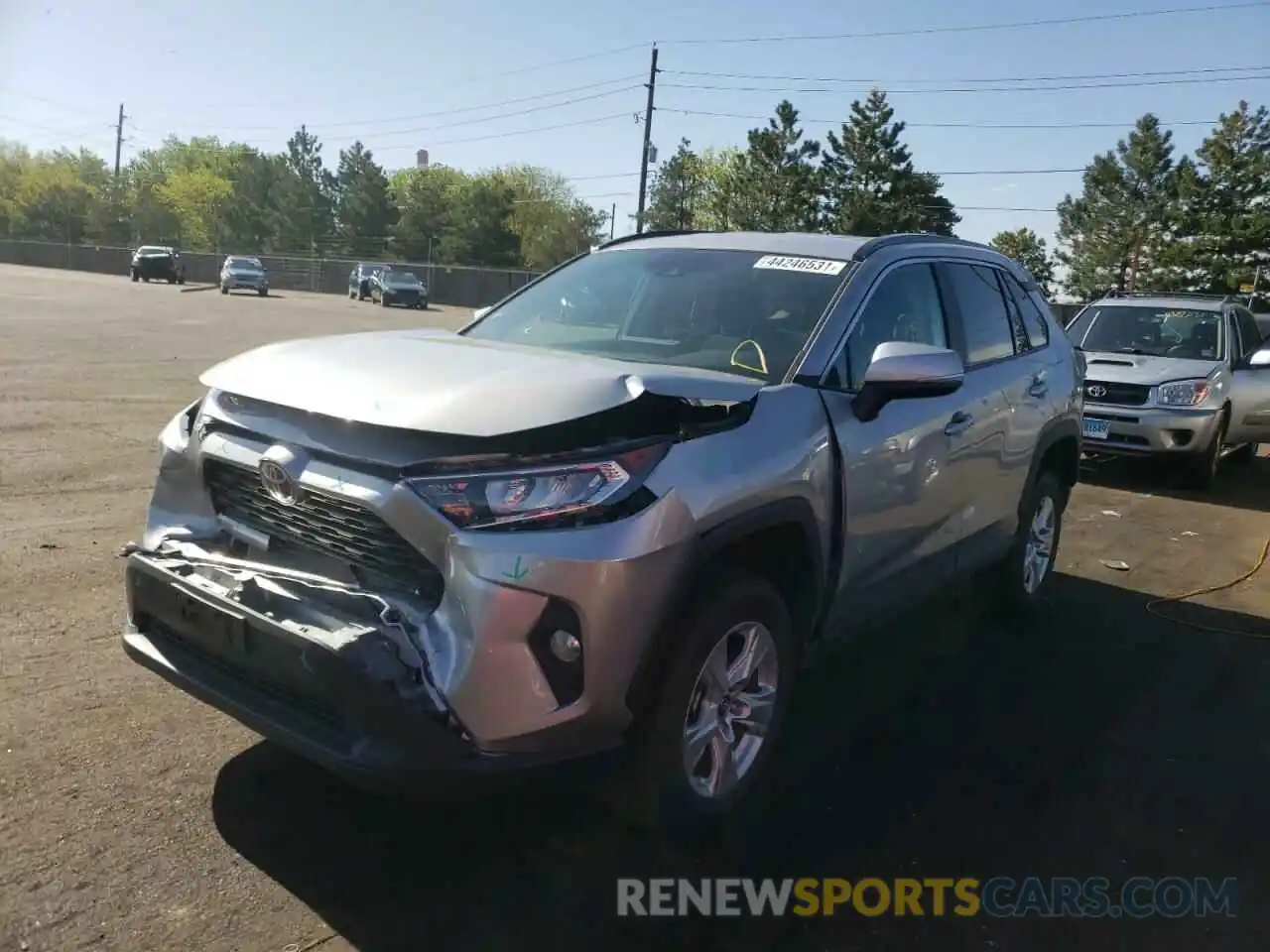 2 Photograph of a damaged car 2T3P1RFV8LC115305 TOYOTA RAV4 2020