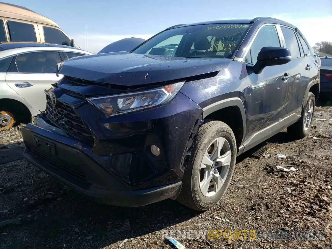 2 Photograph of a damaged car 2T3P1RFV8LC122397 TOYOTA RAV4 2020