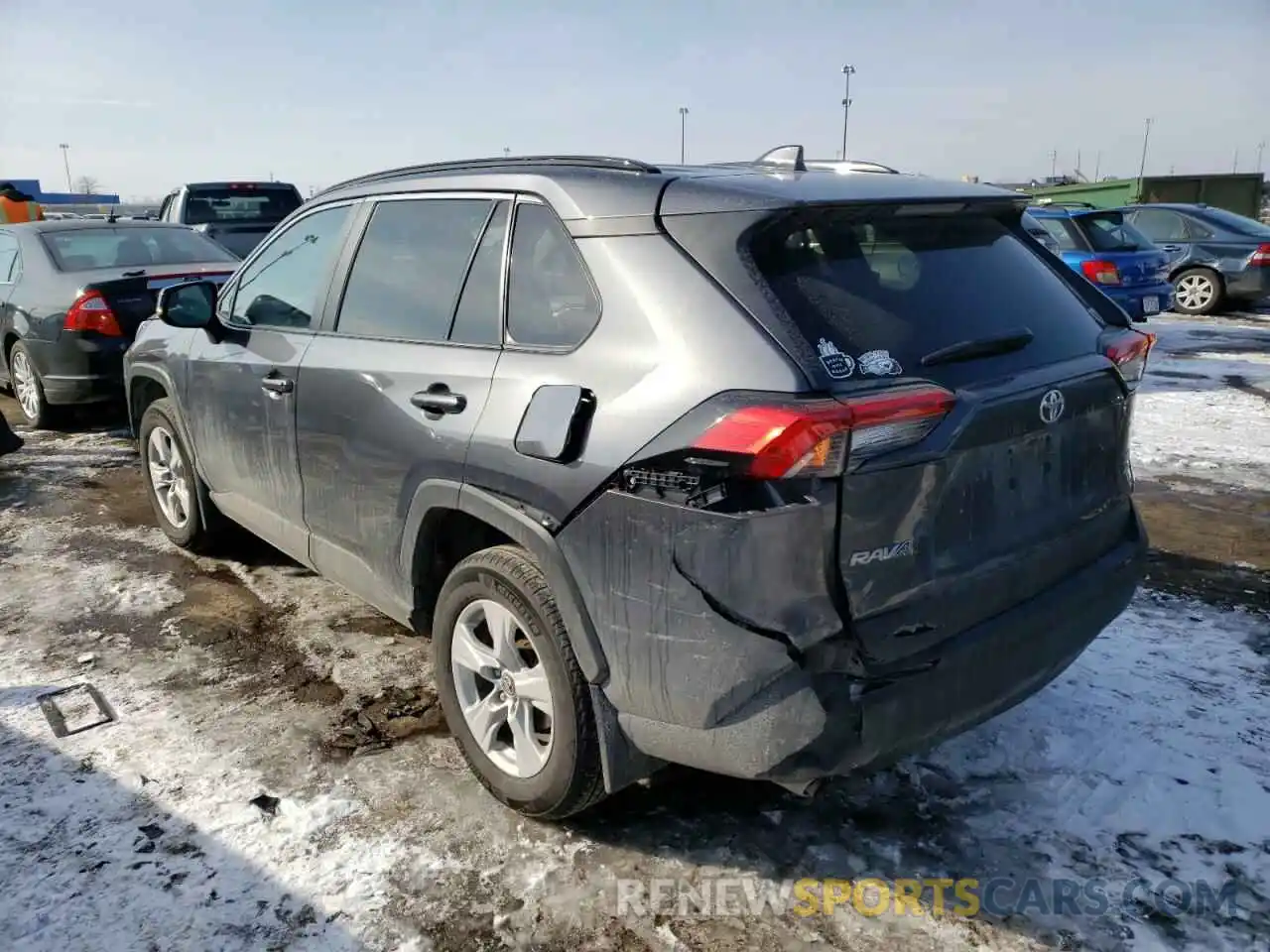 3 Фотография поврежденного автомобиля 2T3P1RFV8LC130497 TOYOTA RAV4 2020