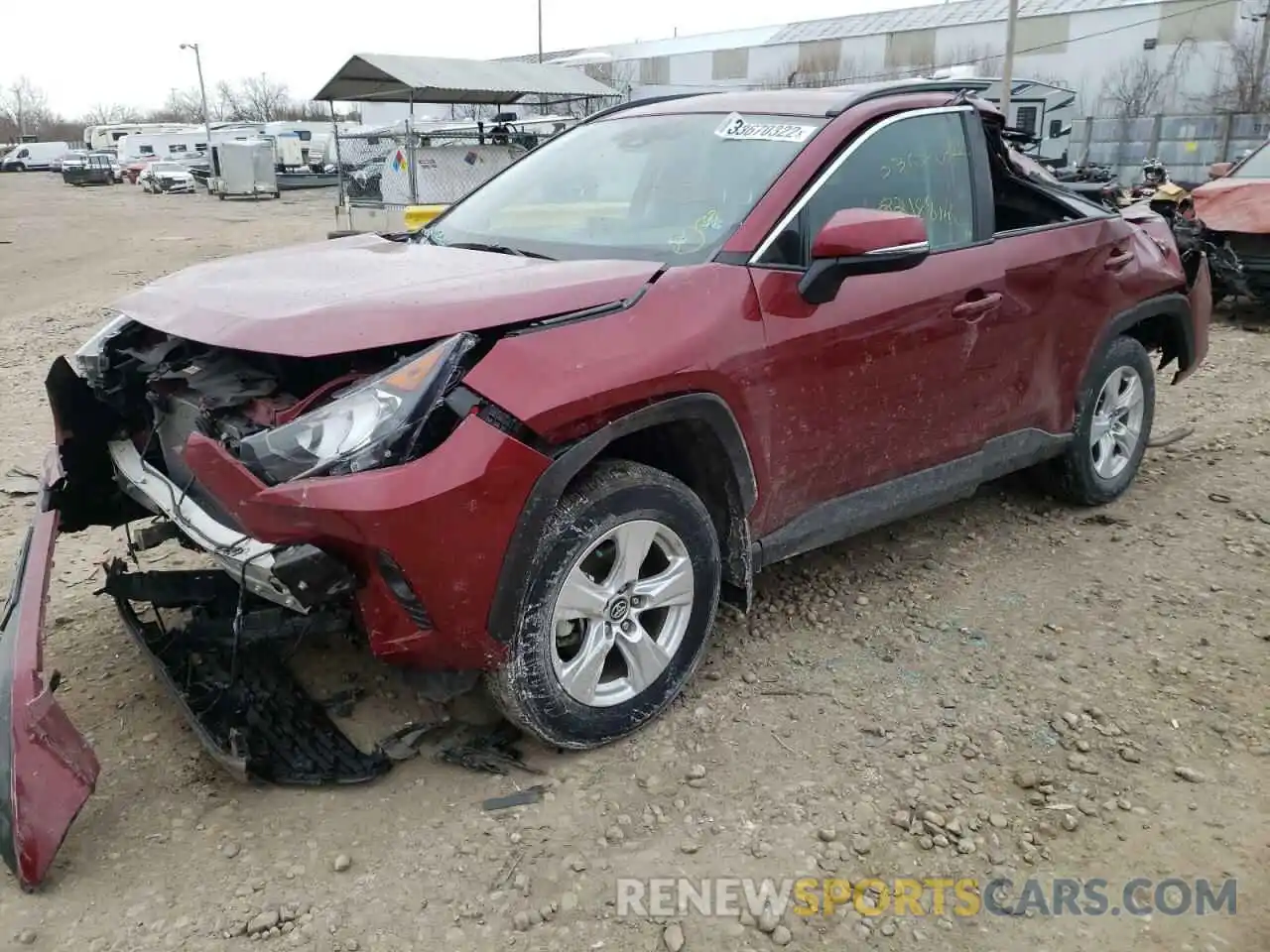 2 Photograph of a damaged car 2T3P1RFV8LW102794 TOYOTA RAV4 2020