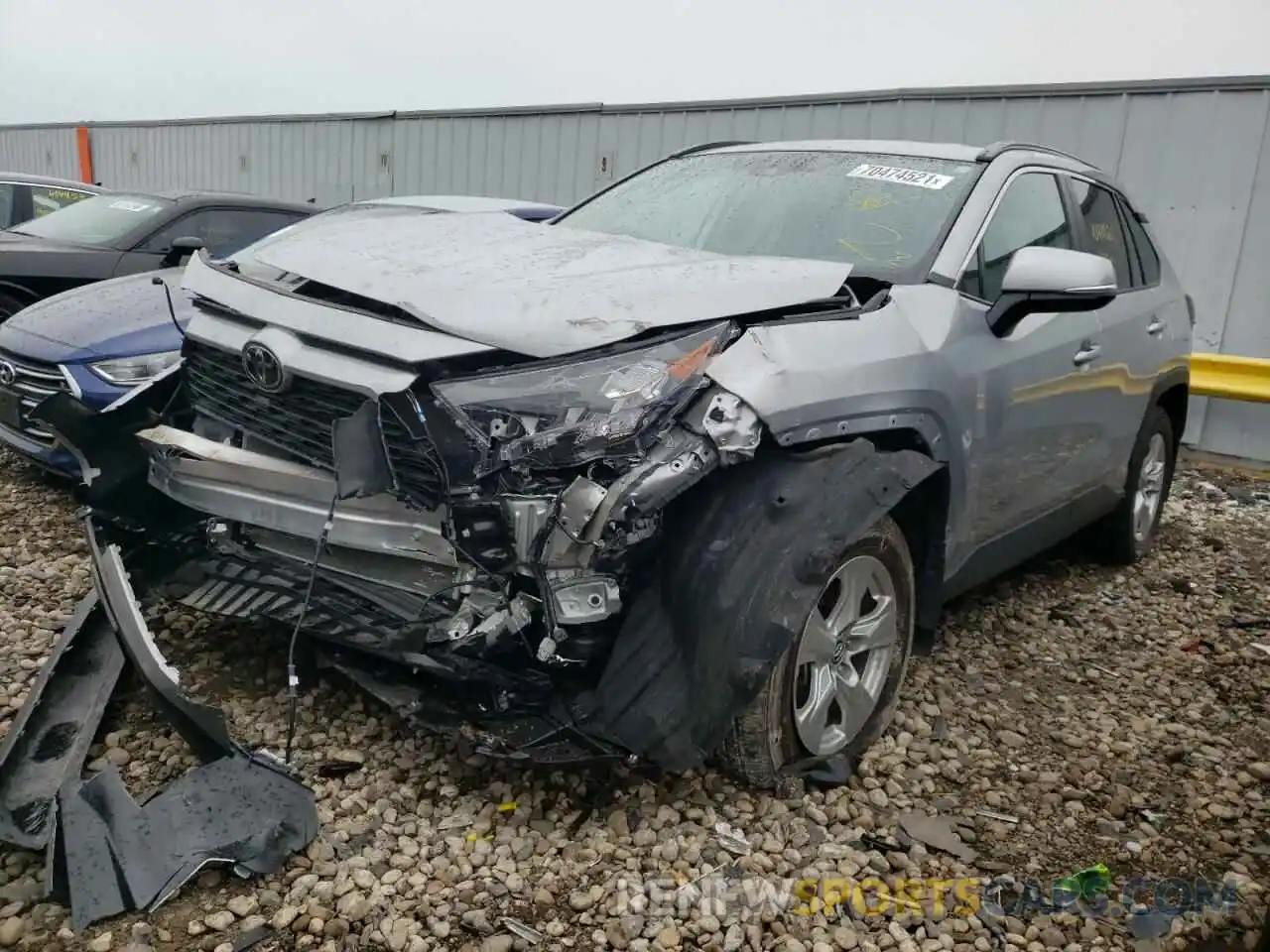 2 Photograph of a damaged car 2T3P1RFV8LW108403 TOYOTA RAV4 2020