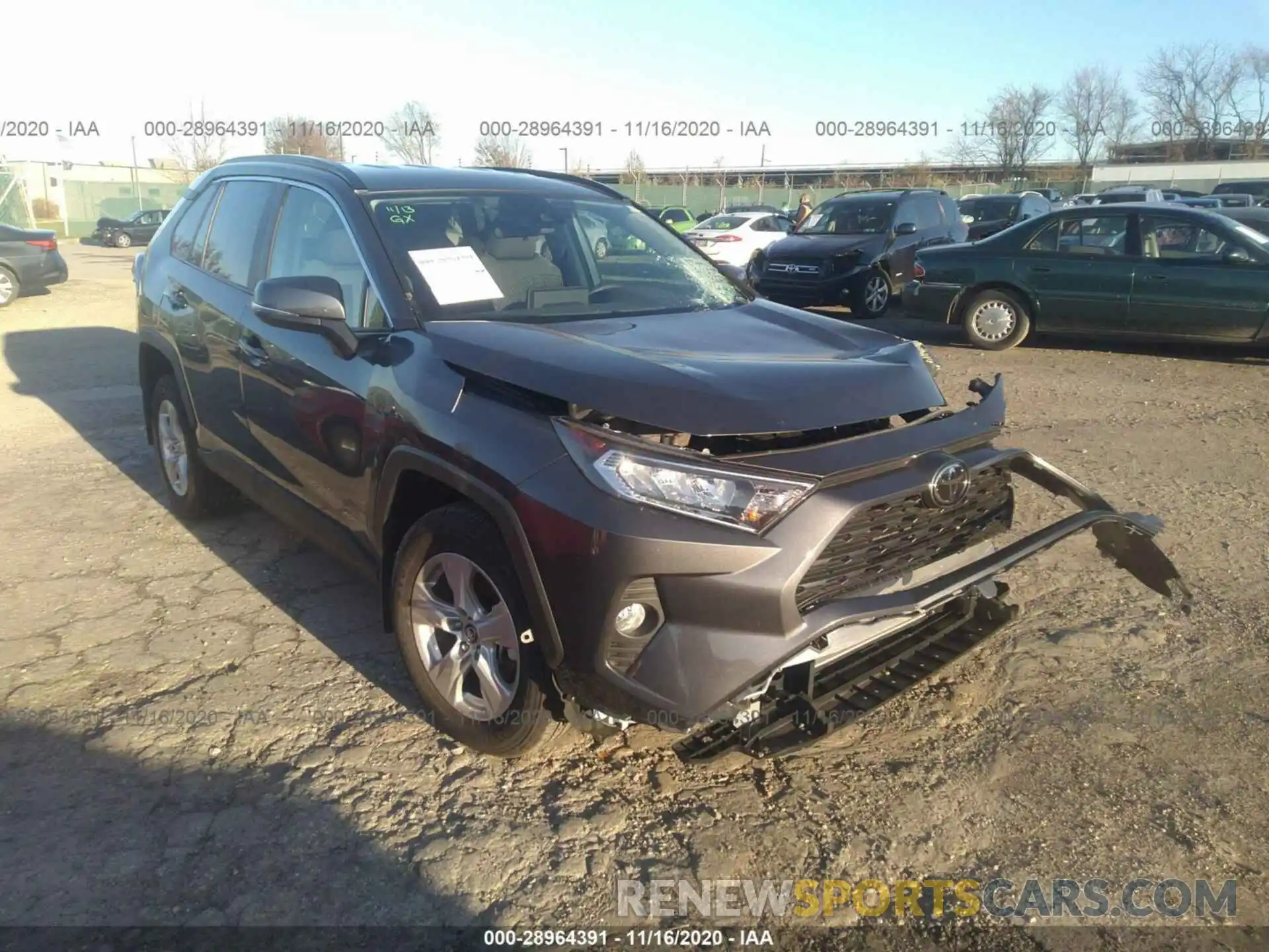 1 Photograph of a damaged car 2T3P1RFV8LW108871 TOYOTA RAV4 2020