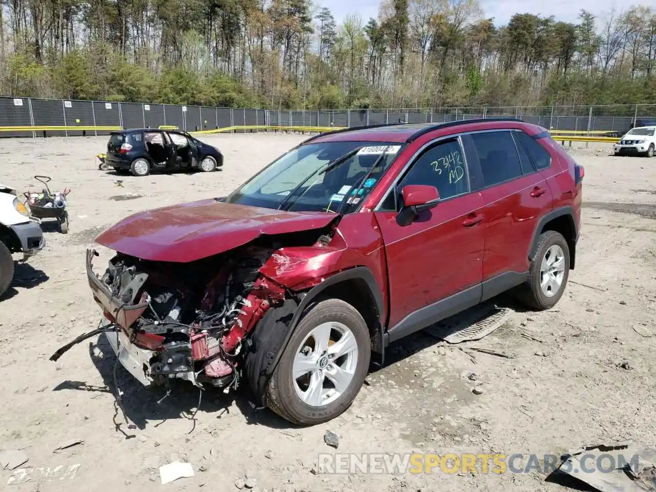 2 Photograph of a damaged car 2T3P1RFV8LW114699 TOYOTA RAV4 2020