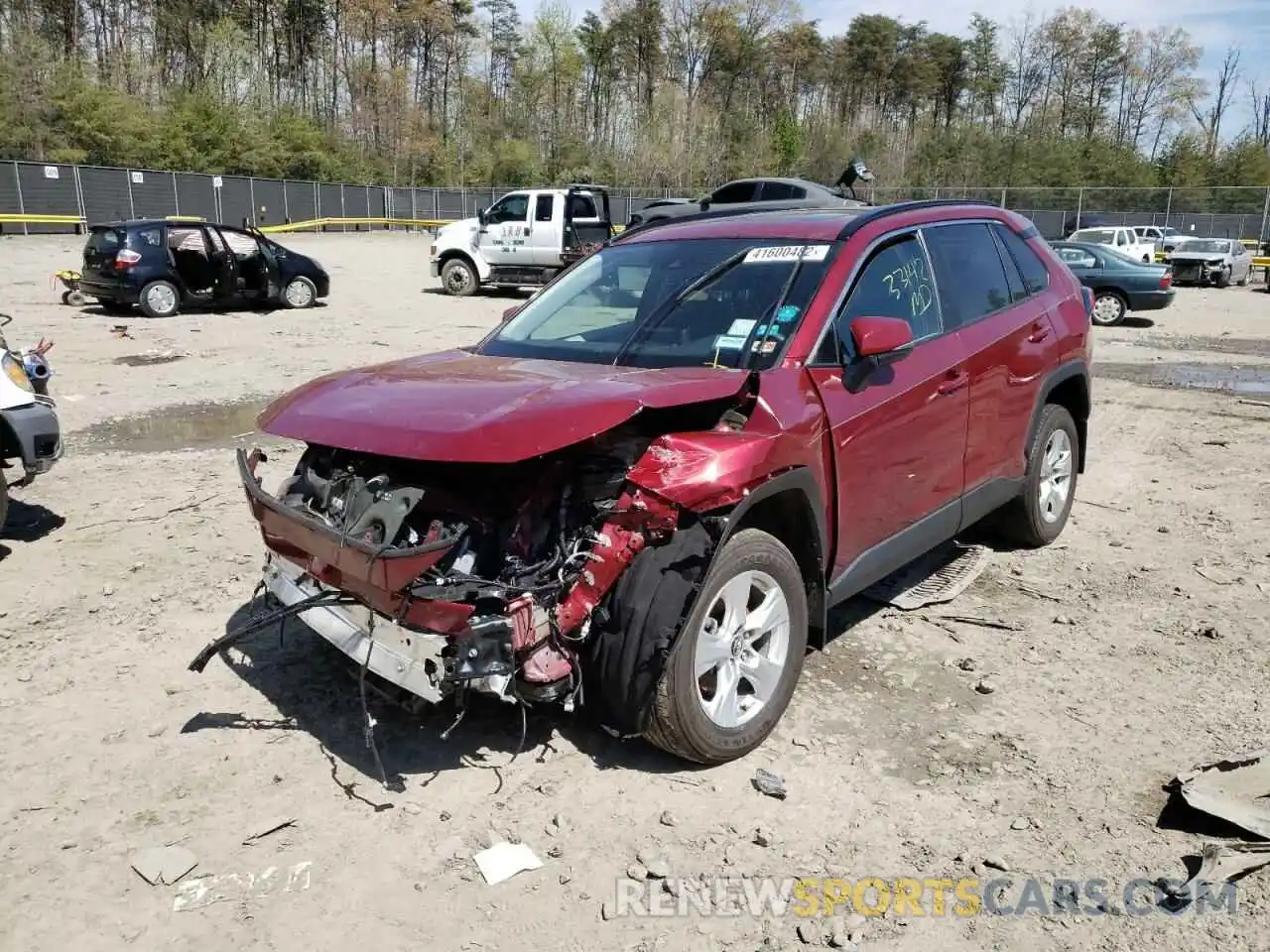 9 Photograph of a damaged car 2T3P1RFV8LW114699 TOYOTA RAV4 2020