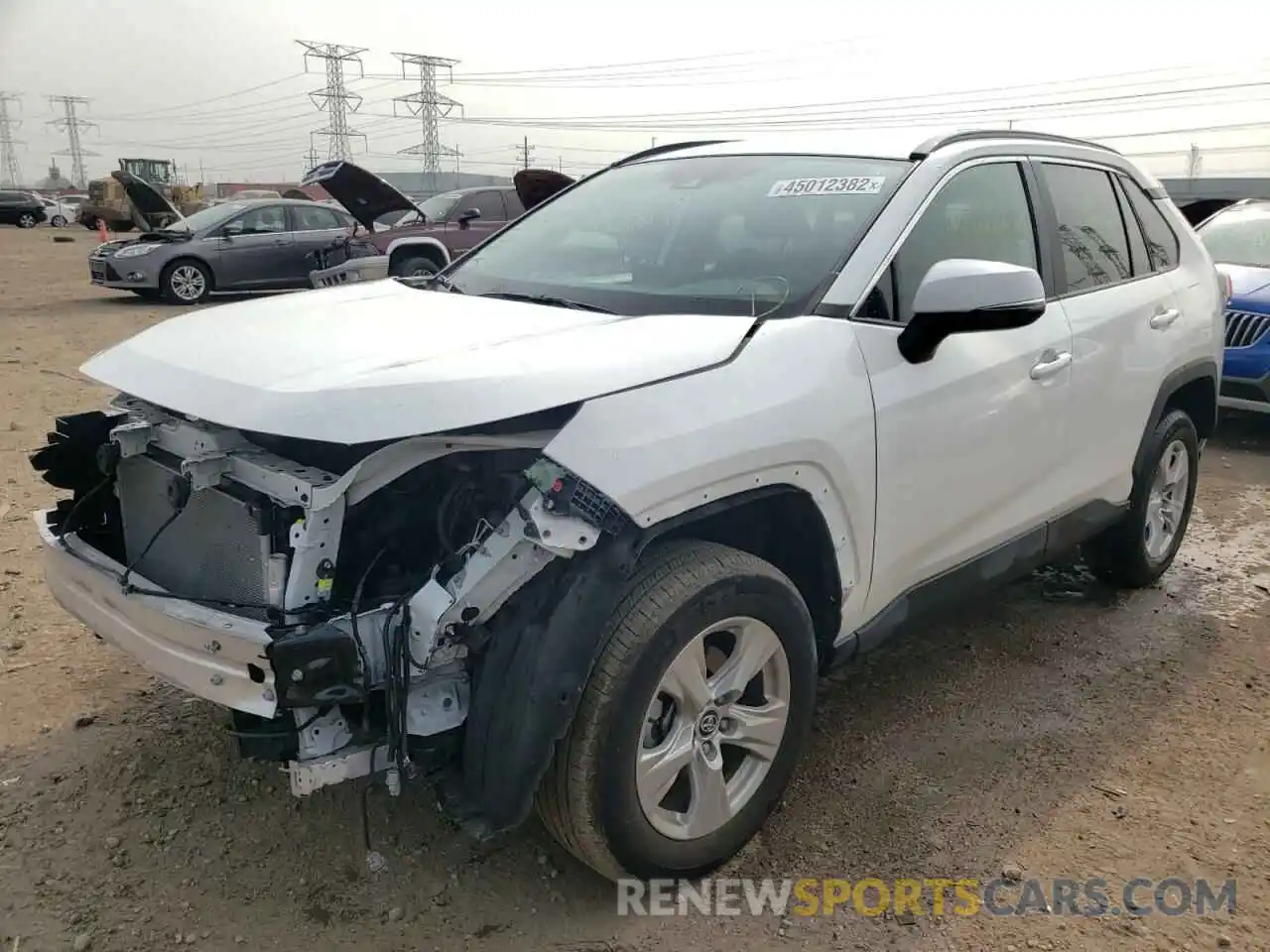 2 Photograph of a damaged car 2T3P1RFV8LW132345 TOYOTA RAV4 2020