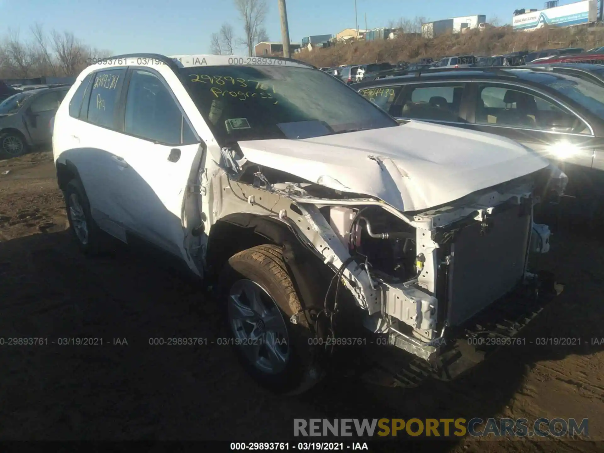 1 Photograph of a damaged car 2T3P1RFV9LC083013 TOYOTA RAV4 2020