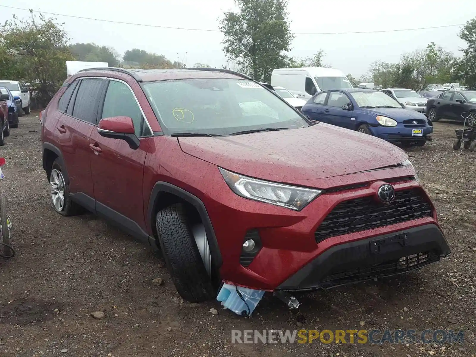 1 Photograph of a damaged car 2T3P1RFV9LW087853 TOYOTA RAV4 2020