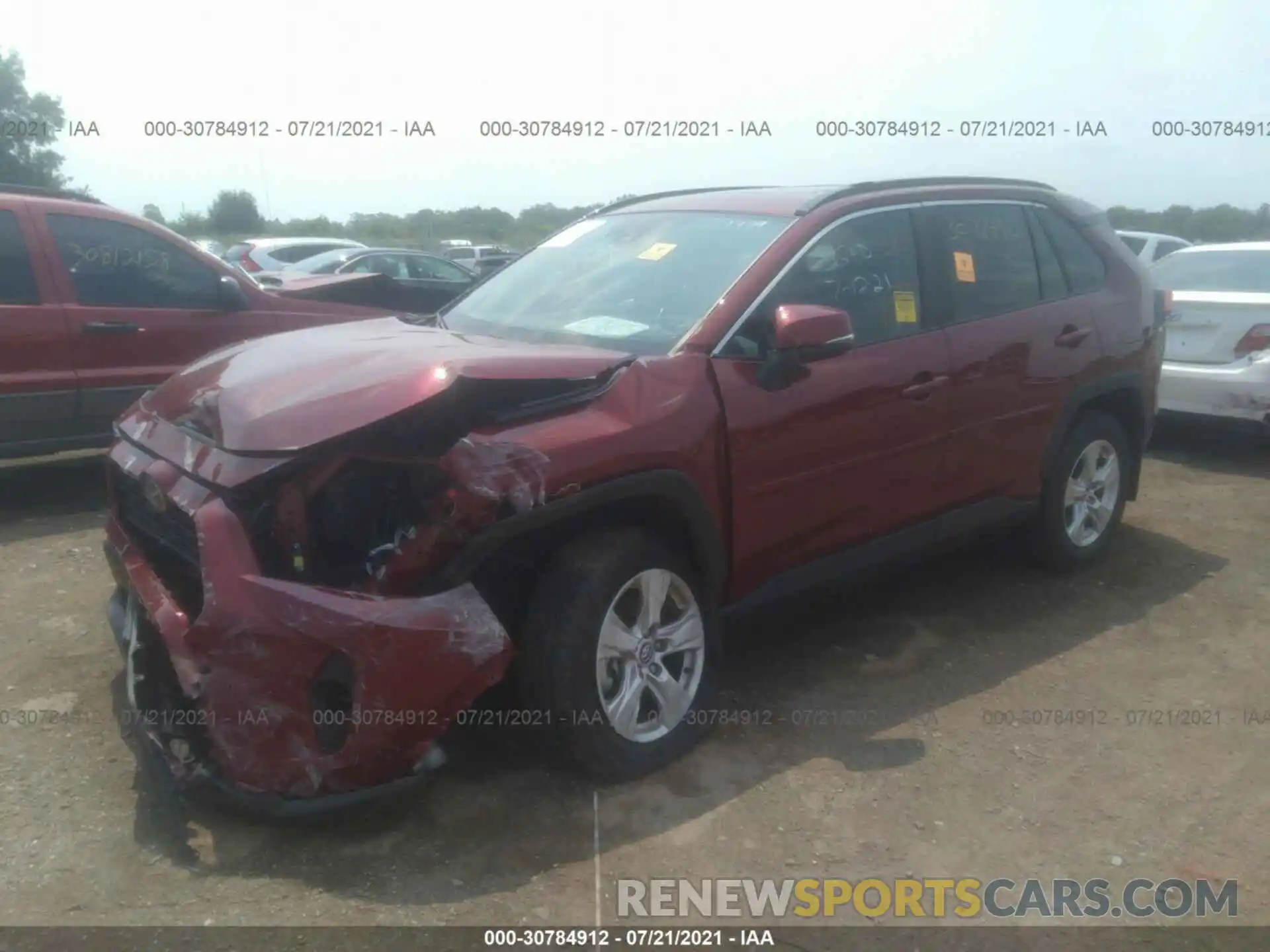 2 Photograph of a damaged car 2T3P1RFV9LW091479 TOYOTA RAV4 2020