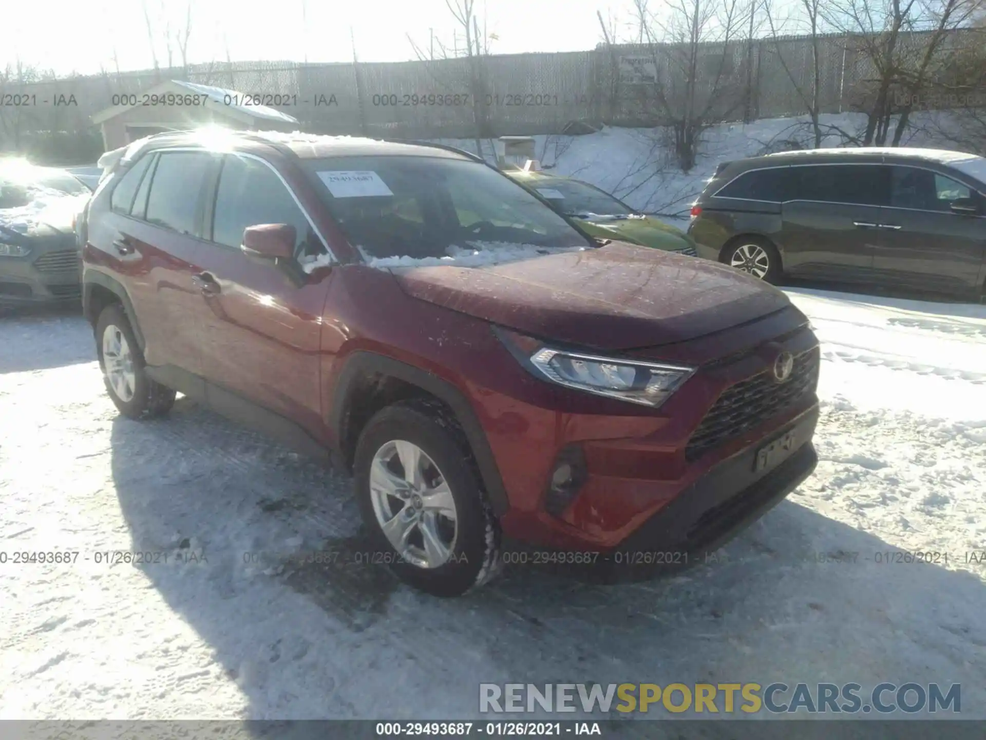 1 Photograph of a damaged car 2T3P1RFV9LW120365 TOYOTA RAV4 2020