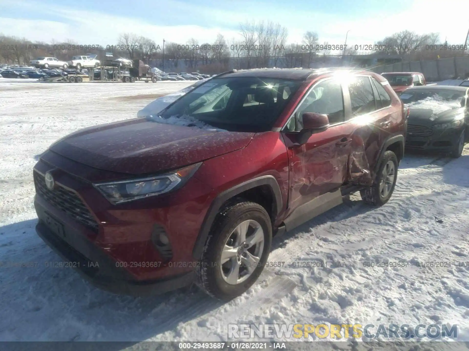 2 Photograph of a damaged car 2T3P1RFV9LW120365 TOYOTA RAV4 2020