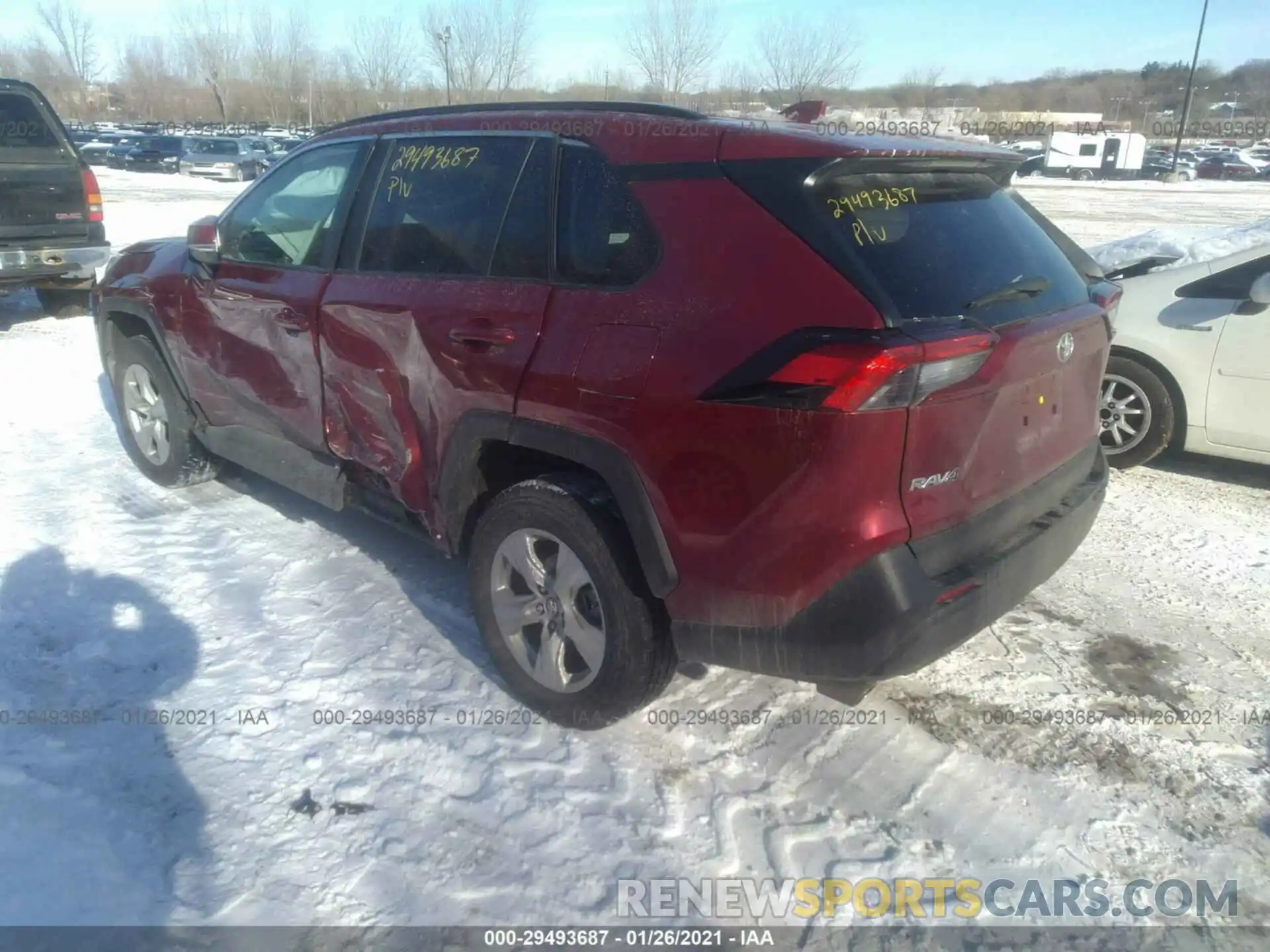 3 Photograph of a damaged car 2T3P1RFV9LW120365 TOYOTA RAV4 2020