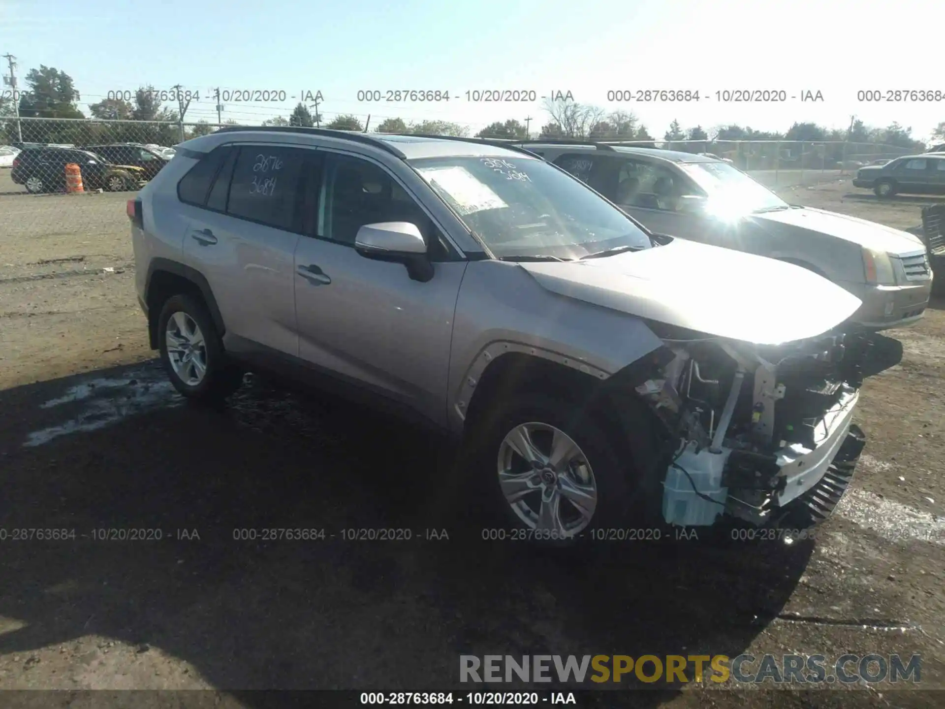 1 Photograph of a damaged car 2T3P1RFV9LW122231 TOYOTA RAV4 2020