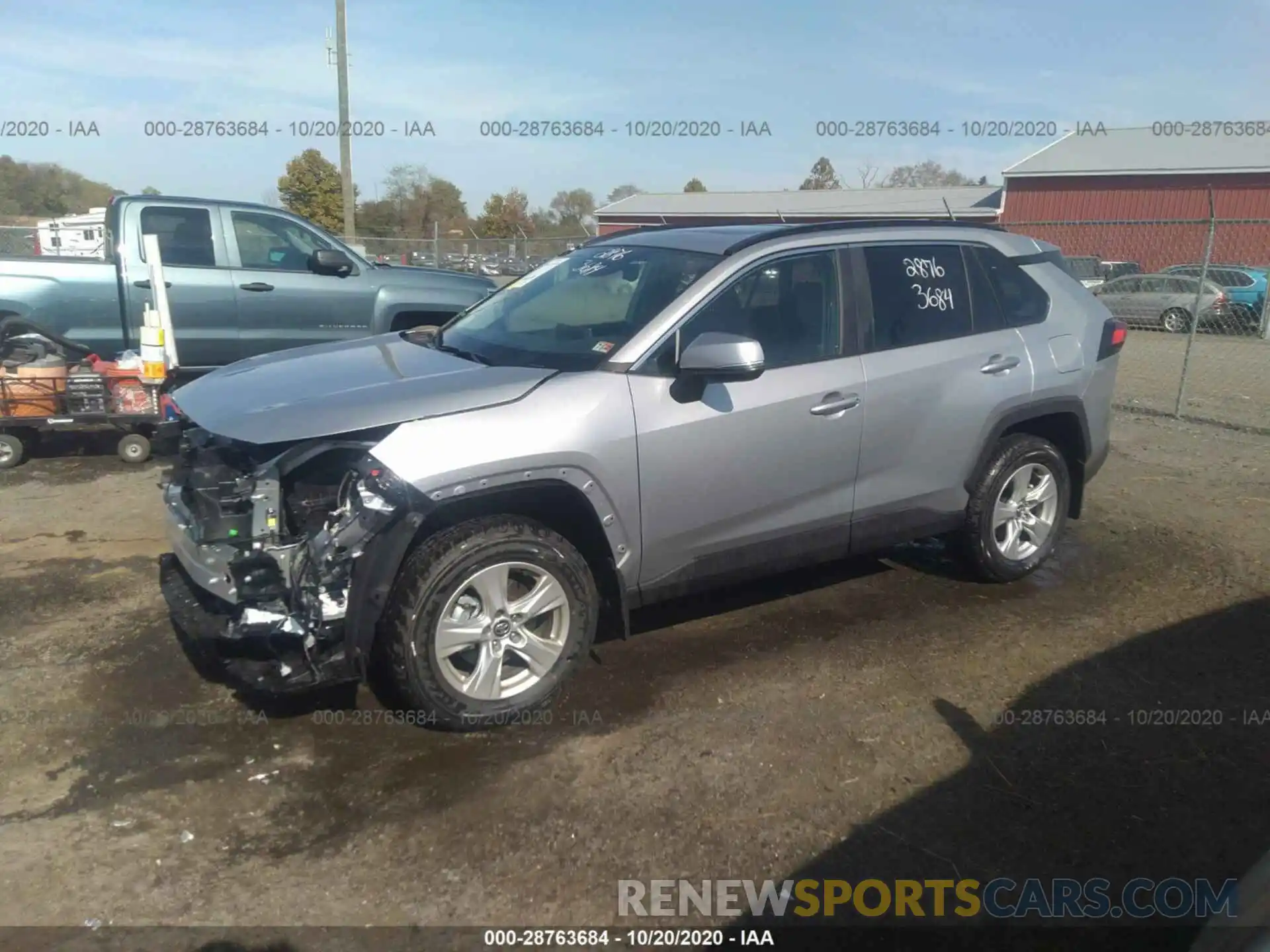 2 Photograph of a damaged car 2T3P1RFV9LW122231 TOYOTA RAV4 2020