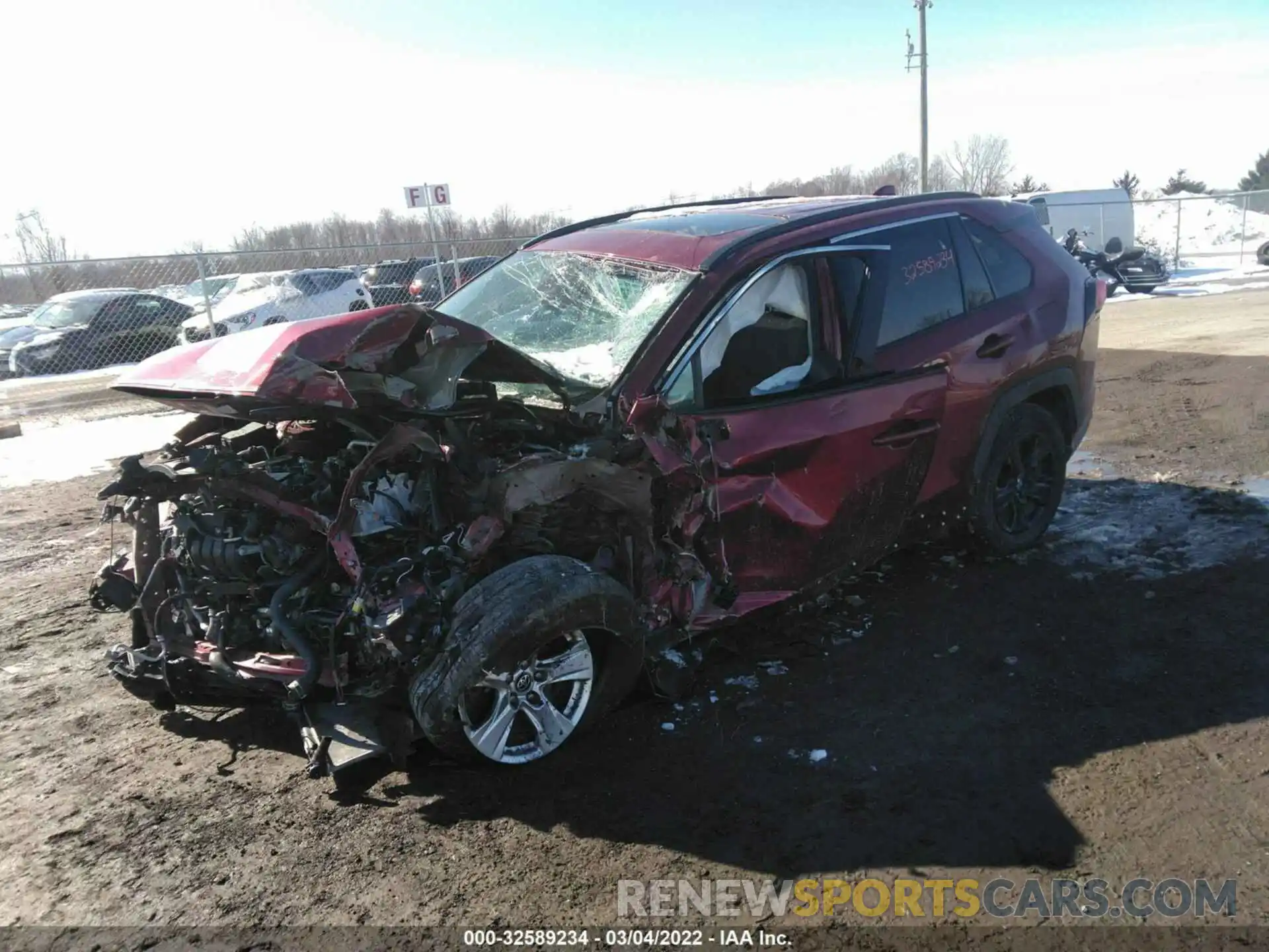 2 Photograph of a damaged car 2T3P1RFV9LW137652 TOYOTA RAV4 2020