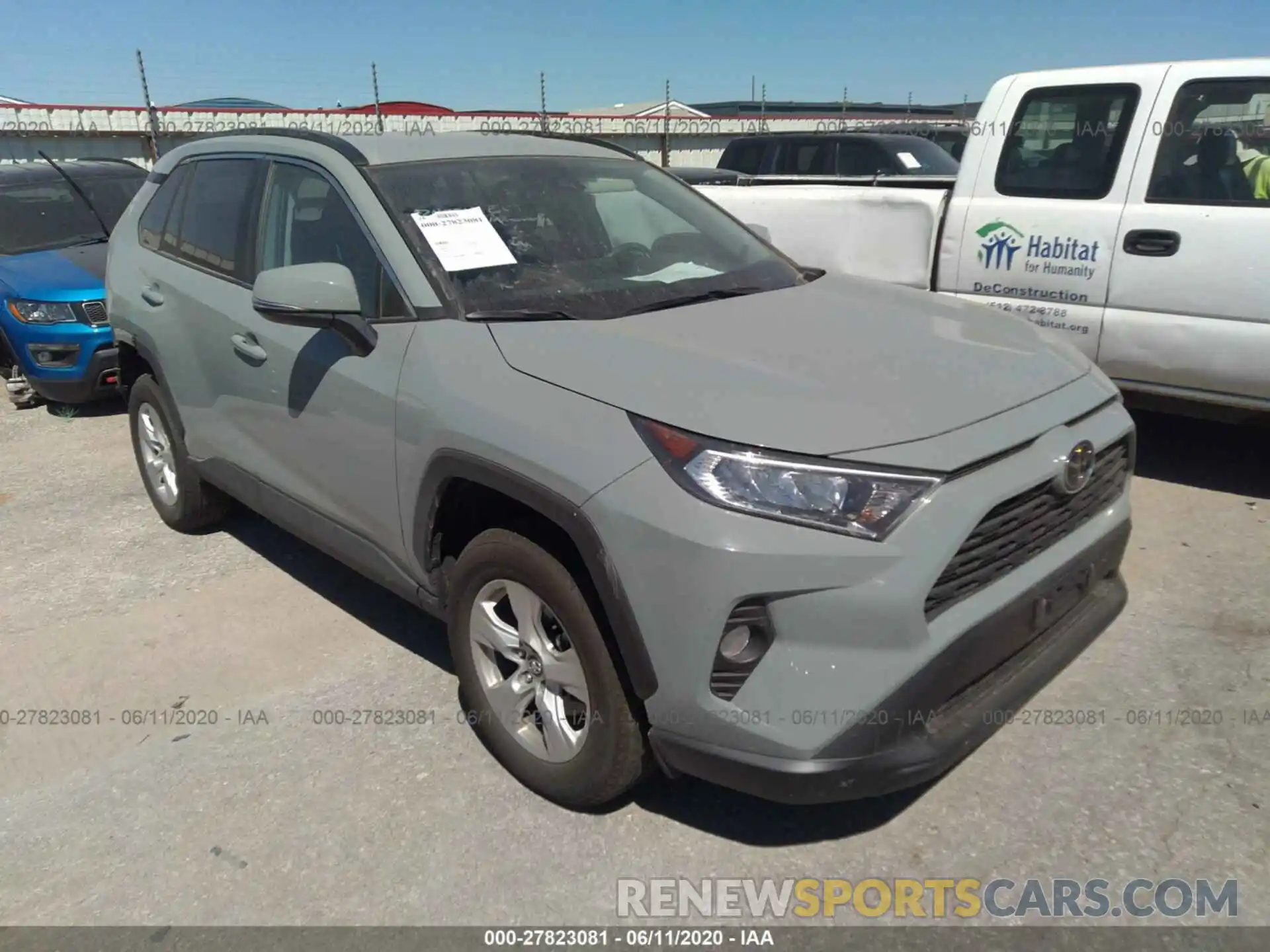 1 Фотография поврежденного автомобиля 2T3P1RFVXLC080069 TOYOTA RAV4 2020