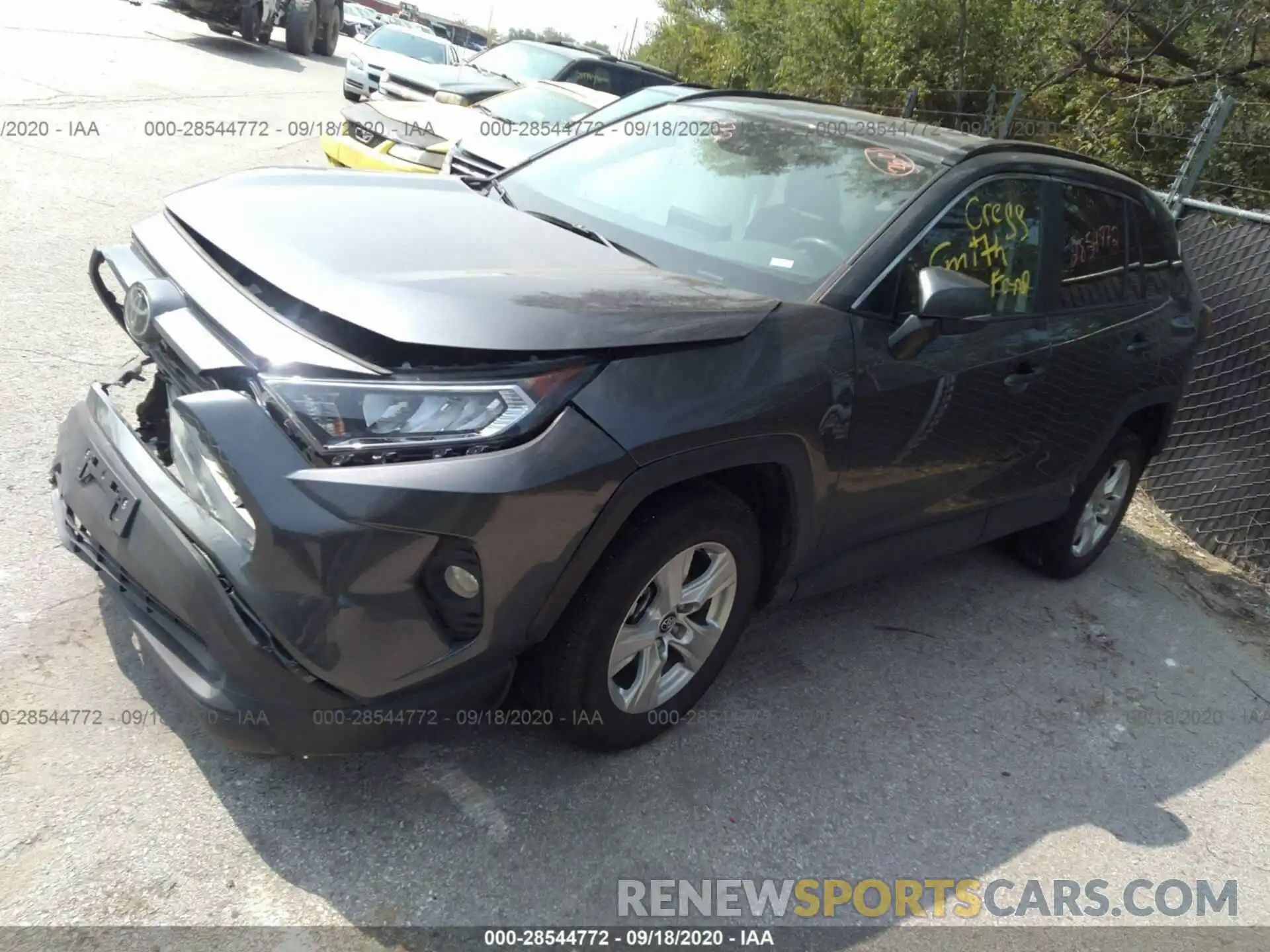 2 Photograph of a damaged car 2T3P1RFVXLC093274 TOYOTA RAV4 2020