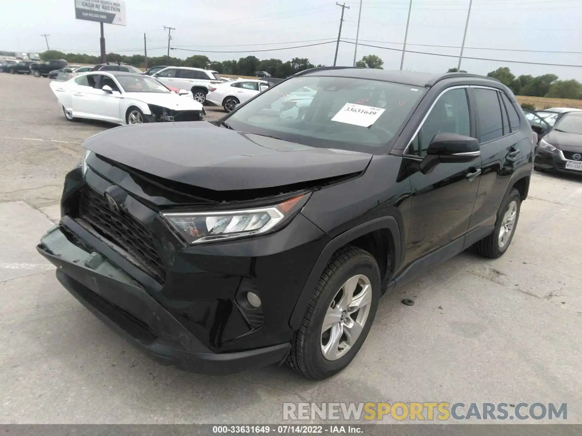 2 Photograph of a damaged car 2T3P1RFVXLC098927 TOYOTA RAV4 2020