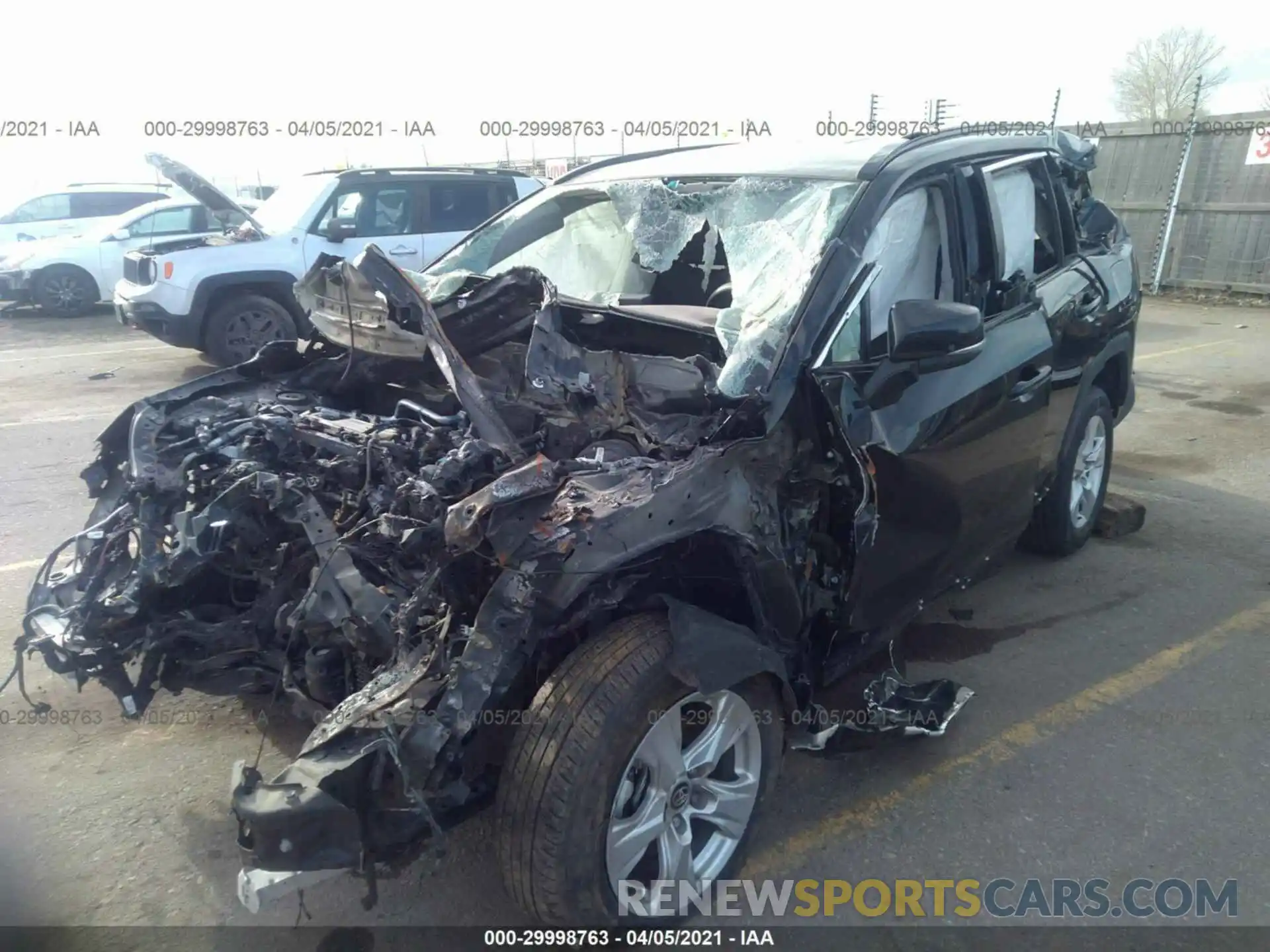 2 Photograph of a damaged car 2T3P1RFVXLC099057 TOYOTA RAV4 2020