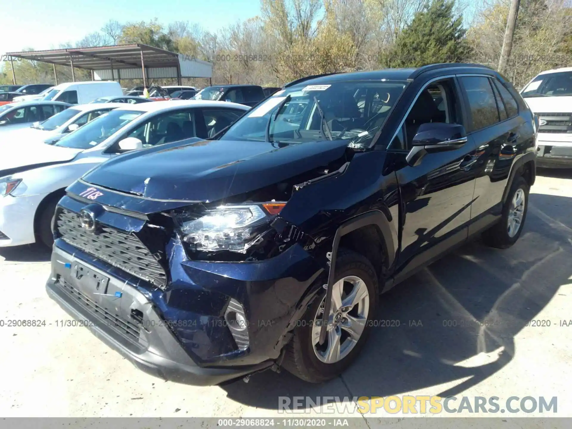 2 Photograph of a damaged car 2T3P1RFVXLC099768 TOYOTA RAV4 2020