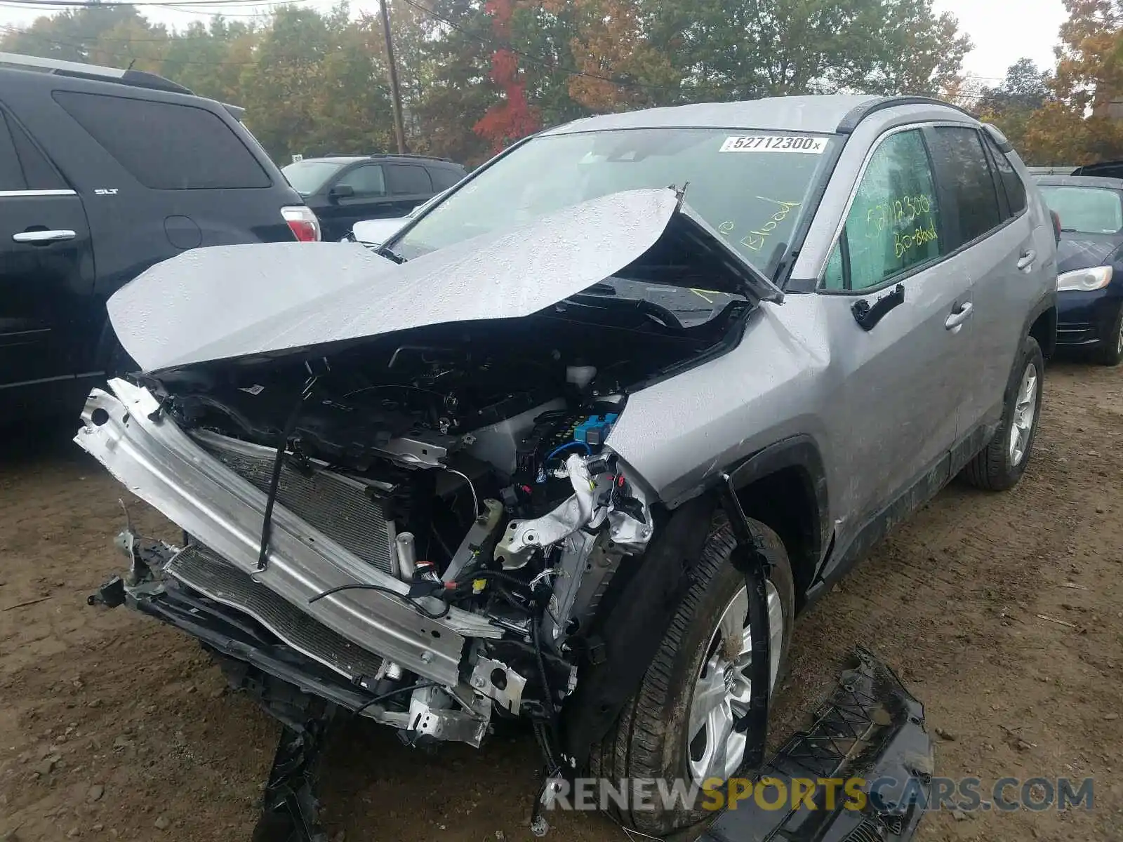 2 Photograph of a damaged car 2T3P1RFVXLC101860 TOYOTA RAV4 2020