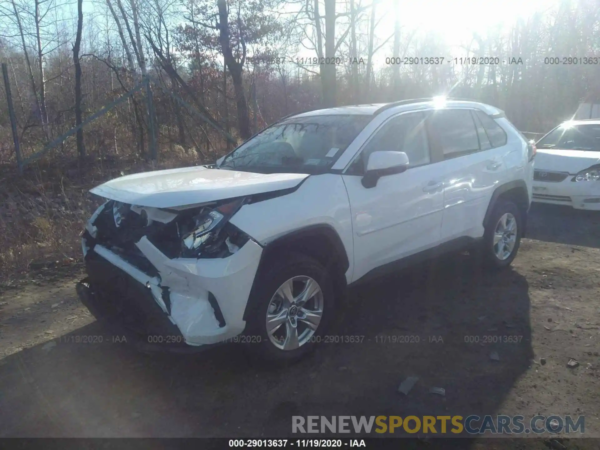 2 Фотография поврежденного автомобиля 2T3P1RFVXLC132137 TOYOTA RAV4 2020