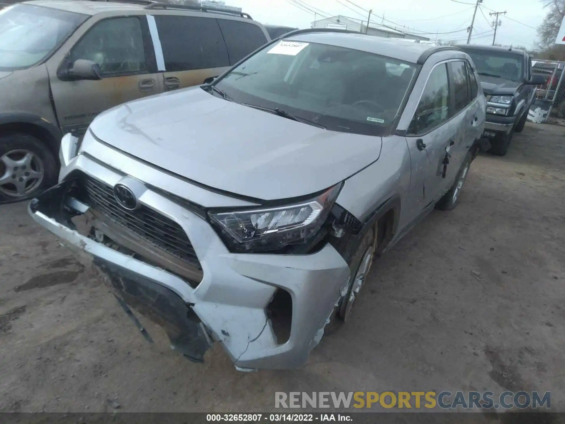 2 Фотография поврежденного автомобиля 2T3P1RFVXLW093595 TOYOTA RAV4 2020