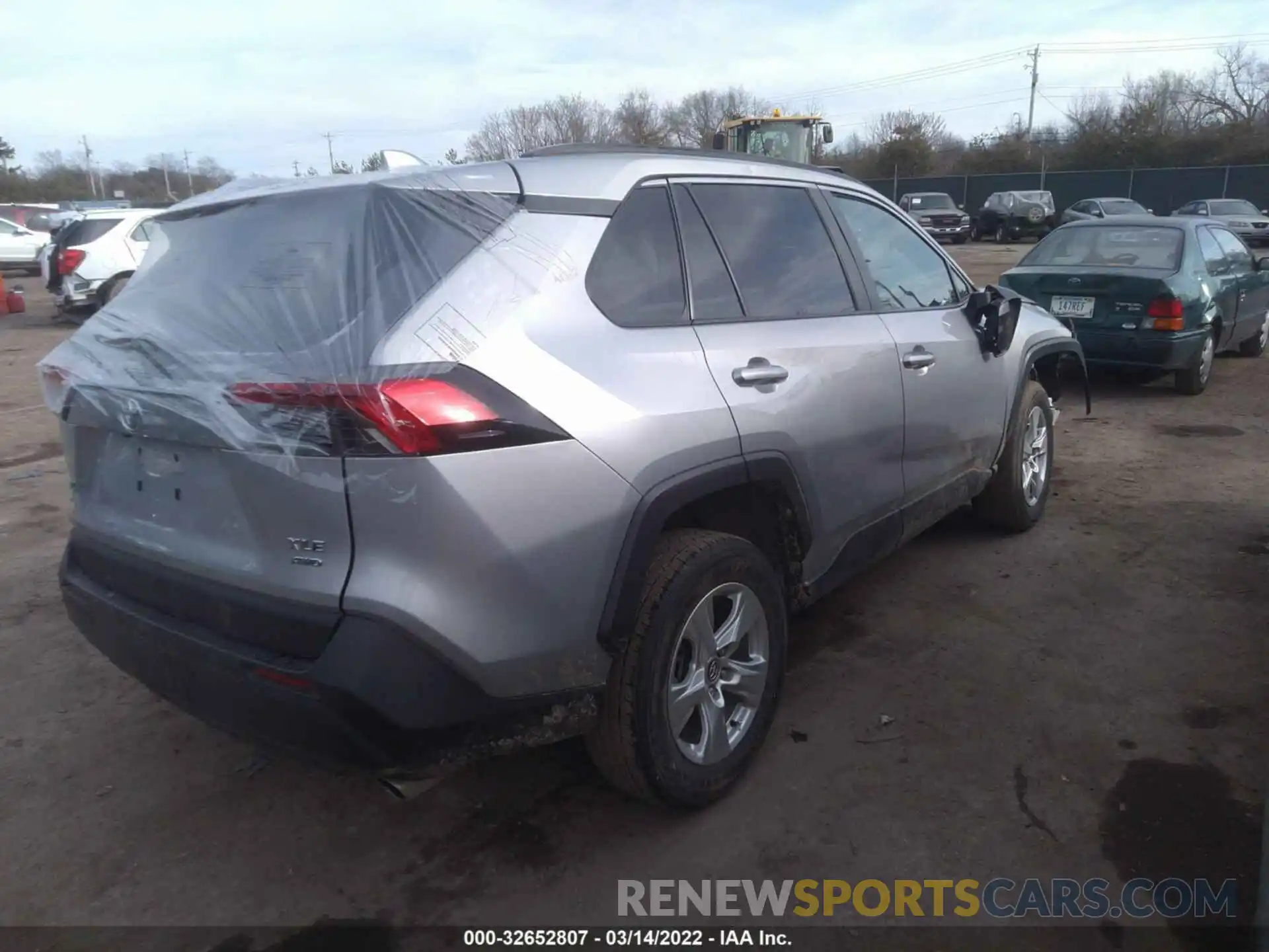 4 Фотография поврежденного автомобиля 2T3P1RFVXLW093595 TOYOTA RAV4 2020