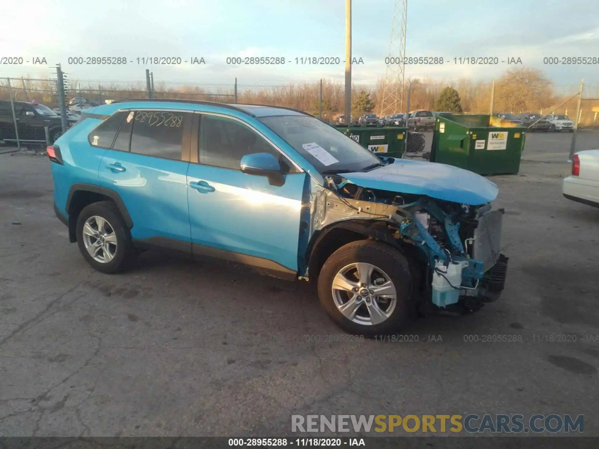 1 Photograph of a damaged car 2T3P1RFVXLW115398 TOYOTA RAV4 2020