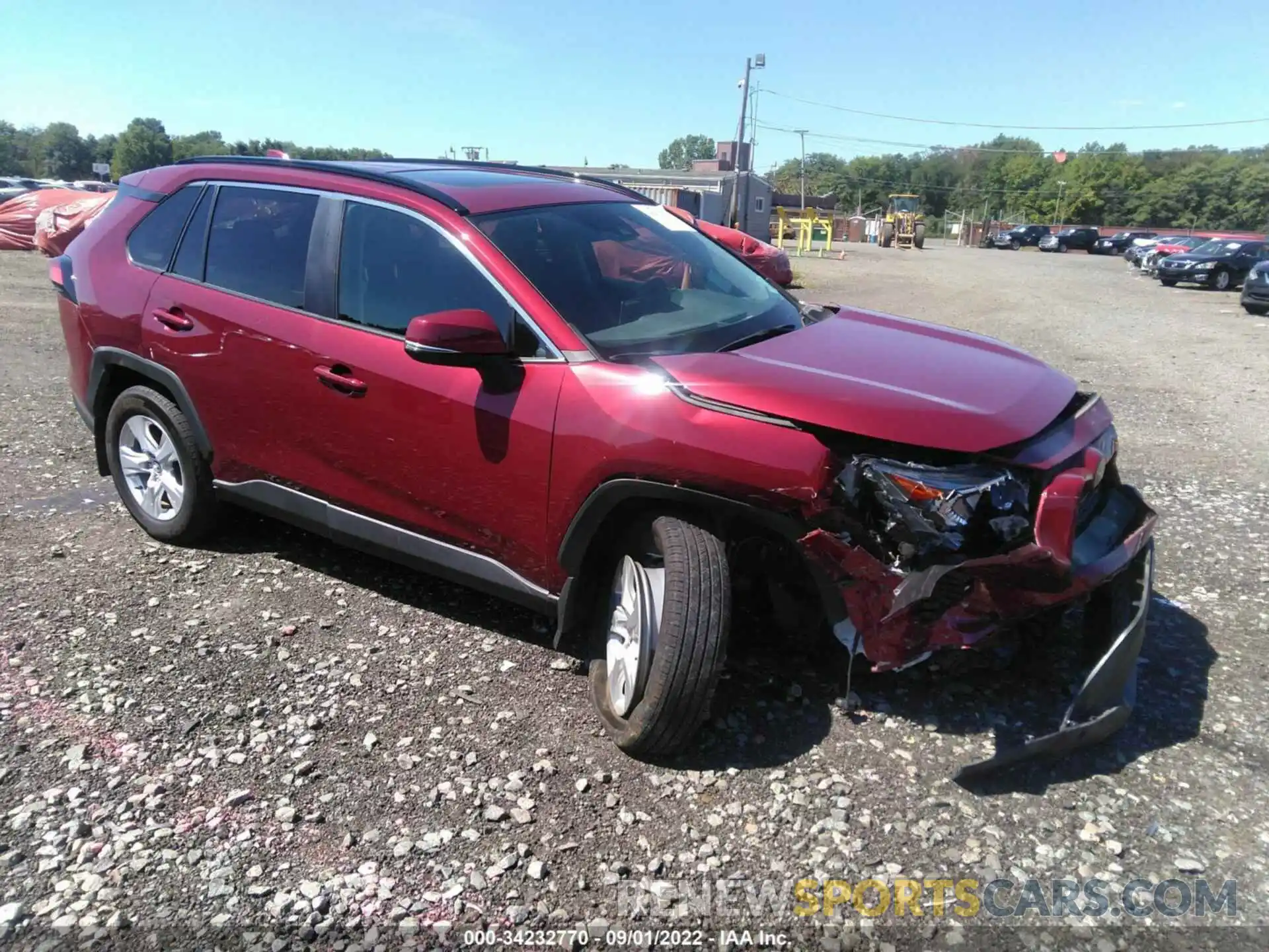 1 Photograph of a damaged car 2T3P1RFVXLW127583 TOYOTA RAV4 2020