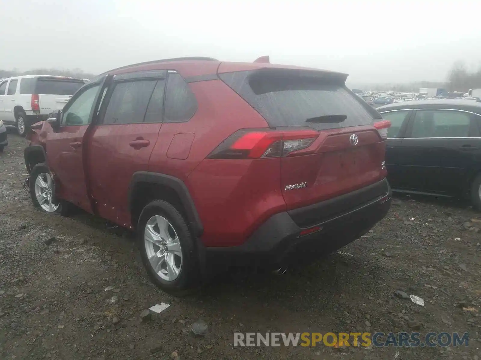 3 Фотография поврежденного автомобиля 2T3P1RFVXLW136963 TOYOTA RAV4 2020