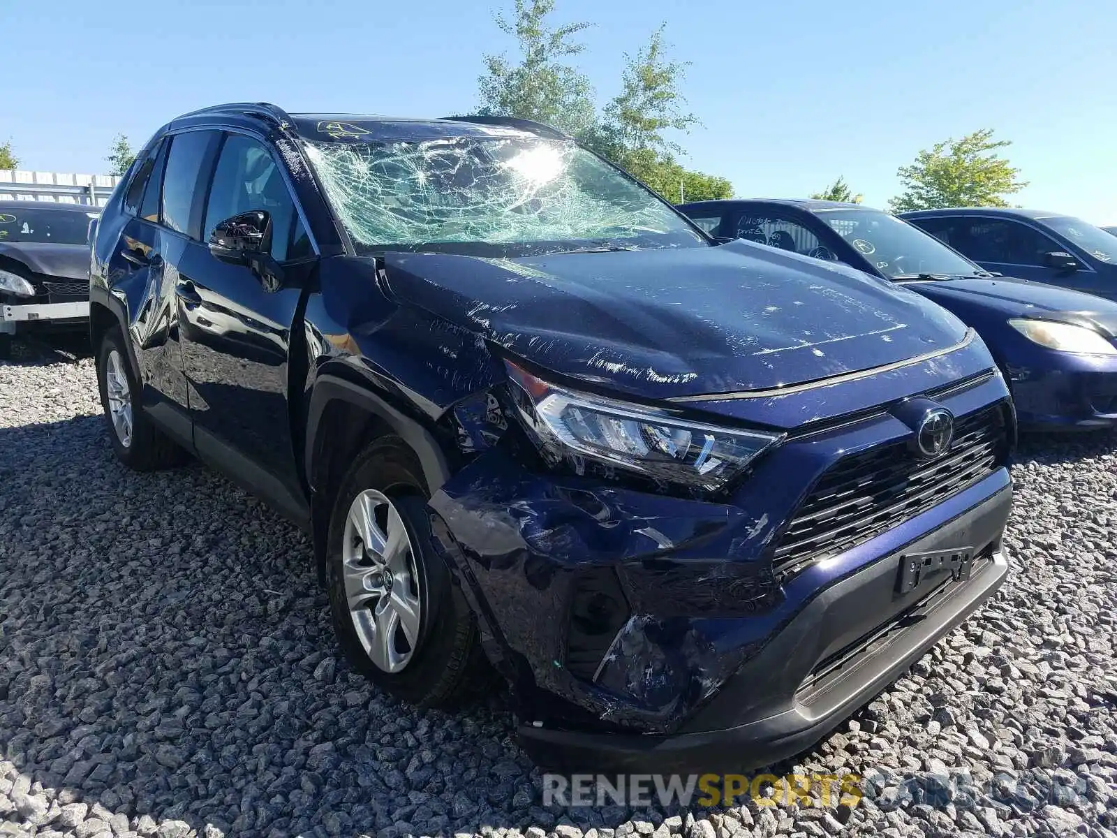 1 Photograph of a damaged car 2T3R1RFV2LC076896 TOYOTA RAV4 2020