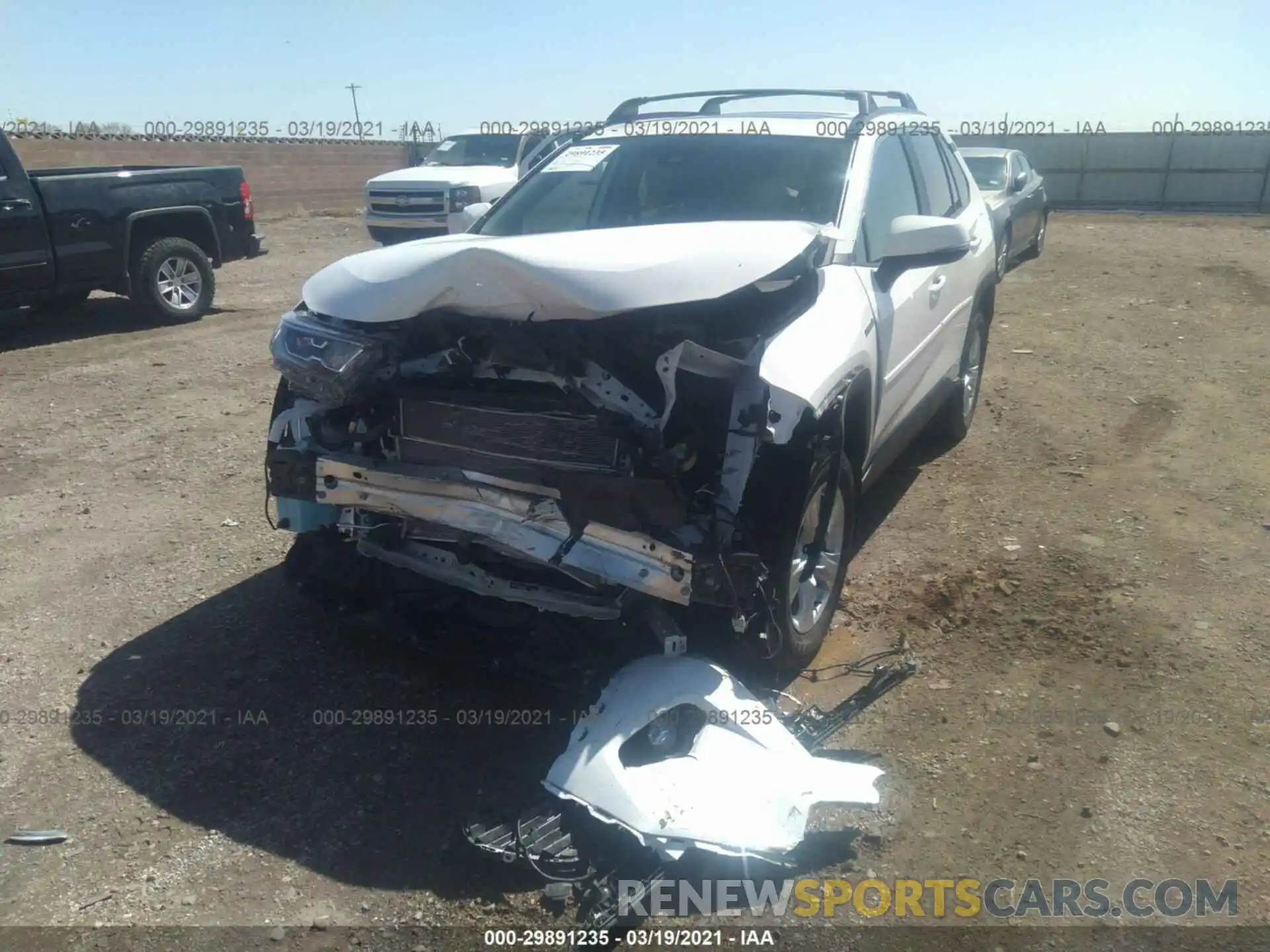 6 Photograph of a damaged car 2T3RWRFV0LW053620 TOYOTA RAV4 2020