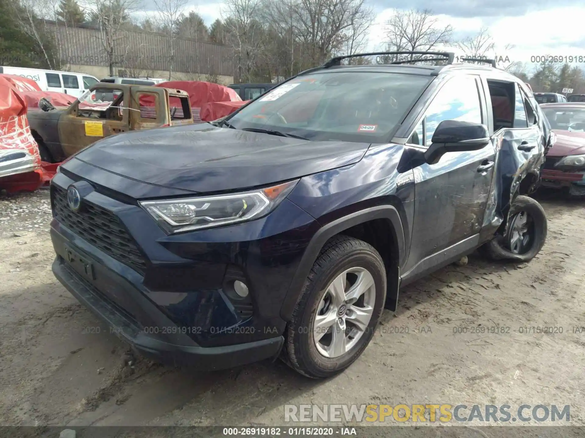 2 Photograph of a damaged car 2T3RWRFV0LW056551 TOYOTA RAV4 2020