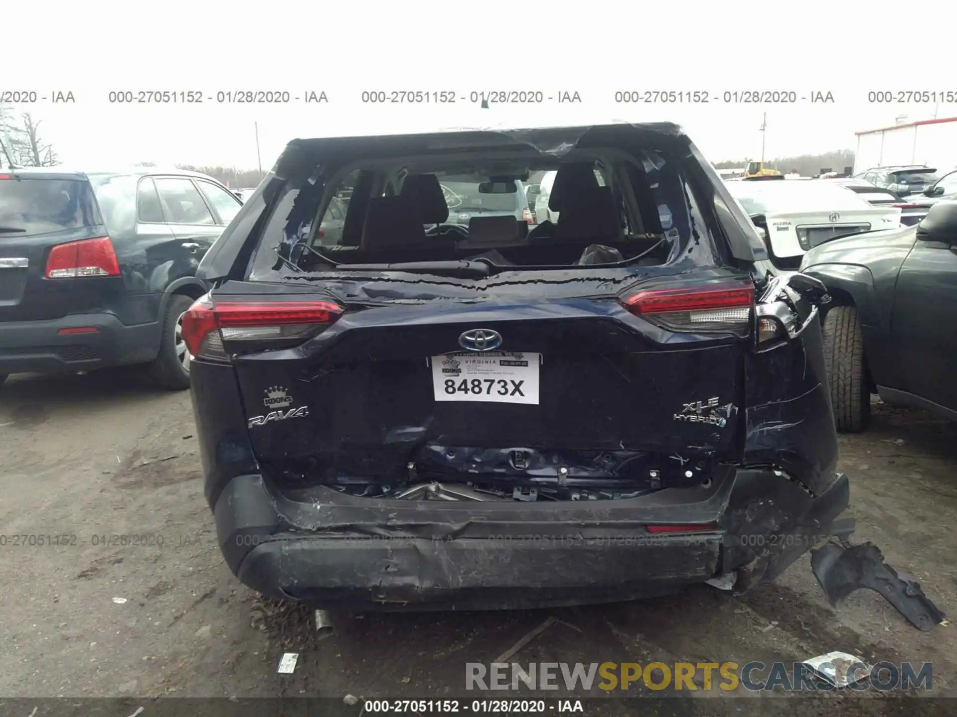 6 Photograph of a damaged car 2T3RWRFV0LW058347 TOYOTA RAV4 2020