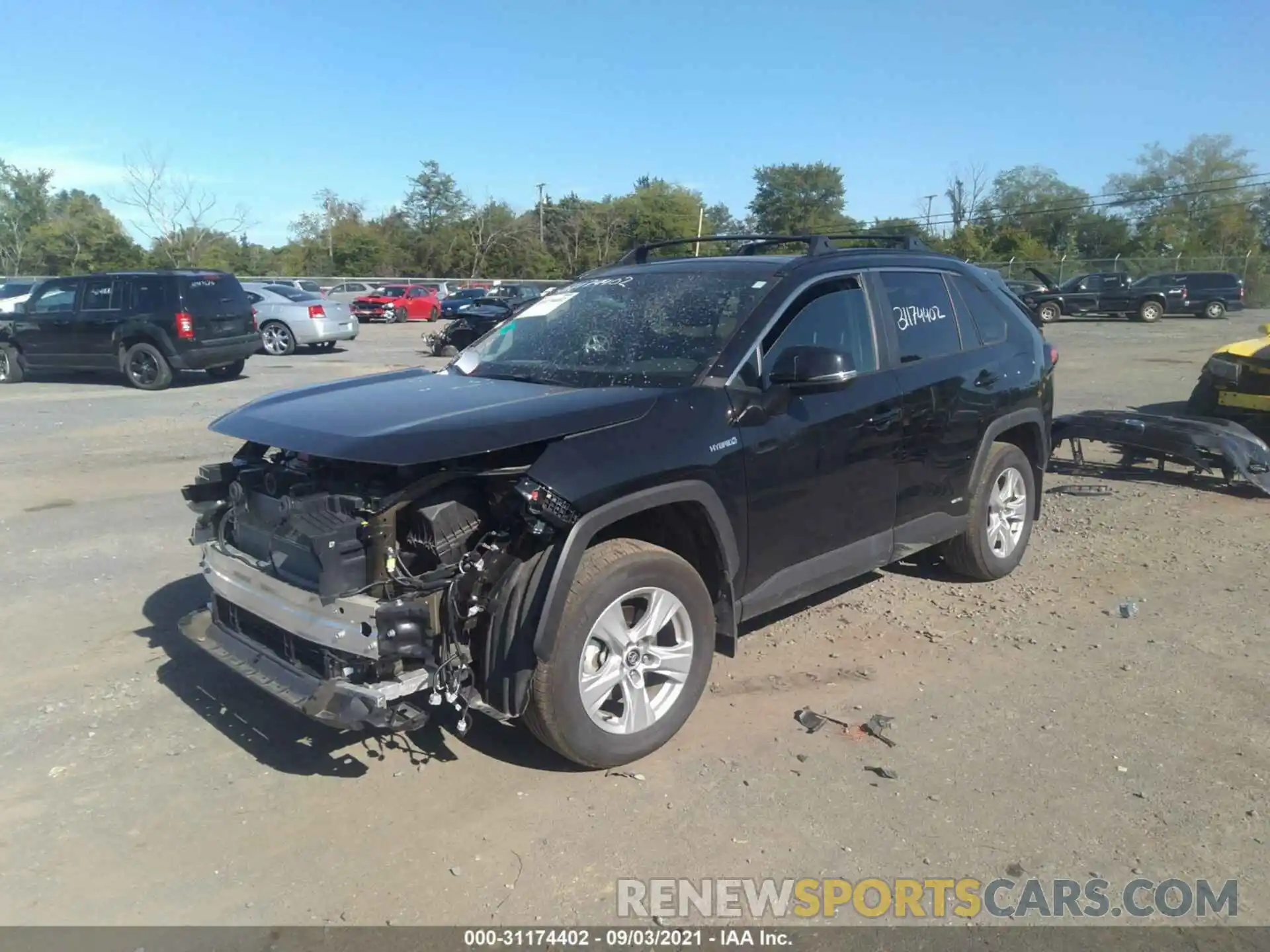 2 Photograph of a damaged car 2T3RWRFV0LW088125 TOYOTA RAV4 2020