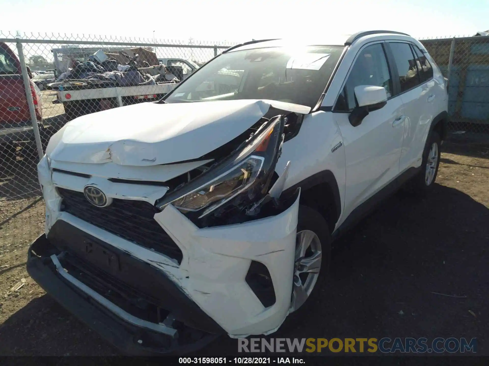 2 Photograph of a damaged car 2T3RWRFV1LW055604 TOYOTA RAV4 2020