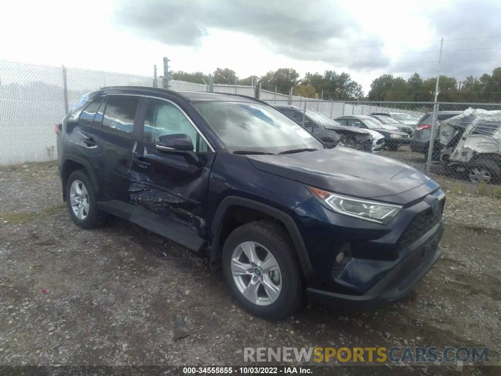 1 Photograph of a damaged car 2T3RWRFV1LW055716 TOYOTA RAV4 2020