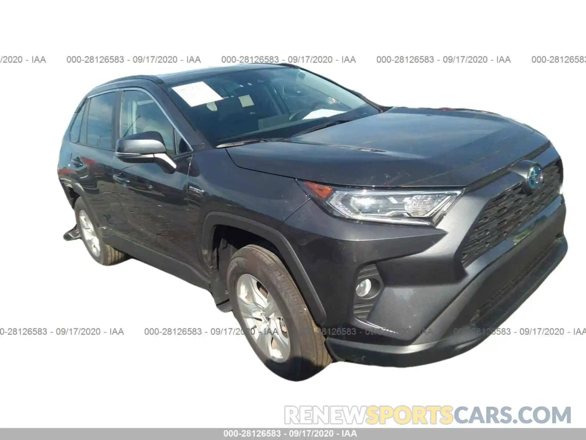 1 Photograph of a damaged car 2T3RWRFV1LW070779 TOYOTA RAV4 2020